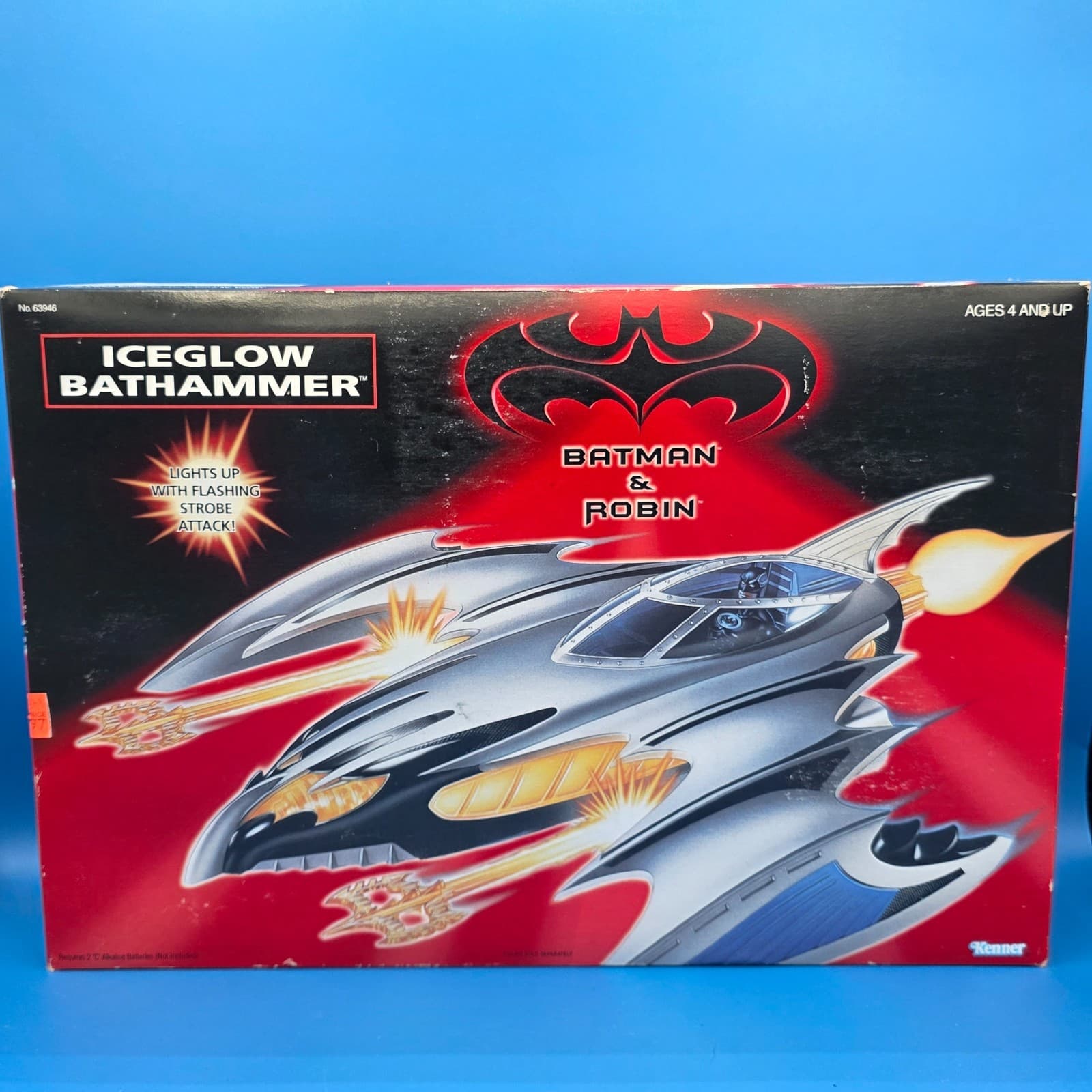 Vintage 1997 Kenner Batman & Robin ICEGLOW BATHAMMER NEW