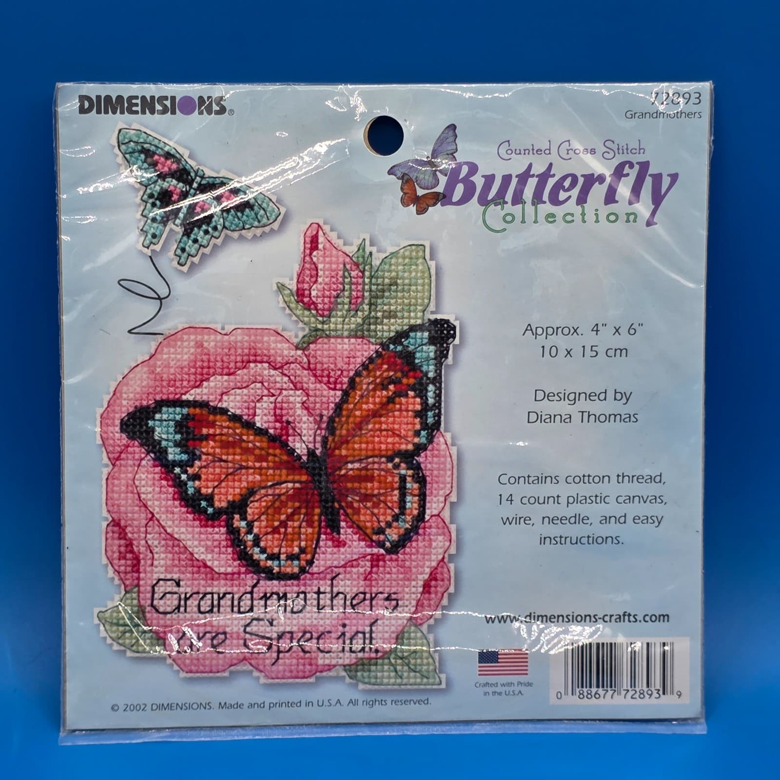 Dimensions Butterfly Collection Grandmothers Counted Cross Stitch Kit 72893