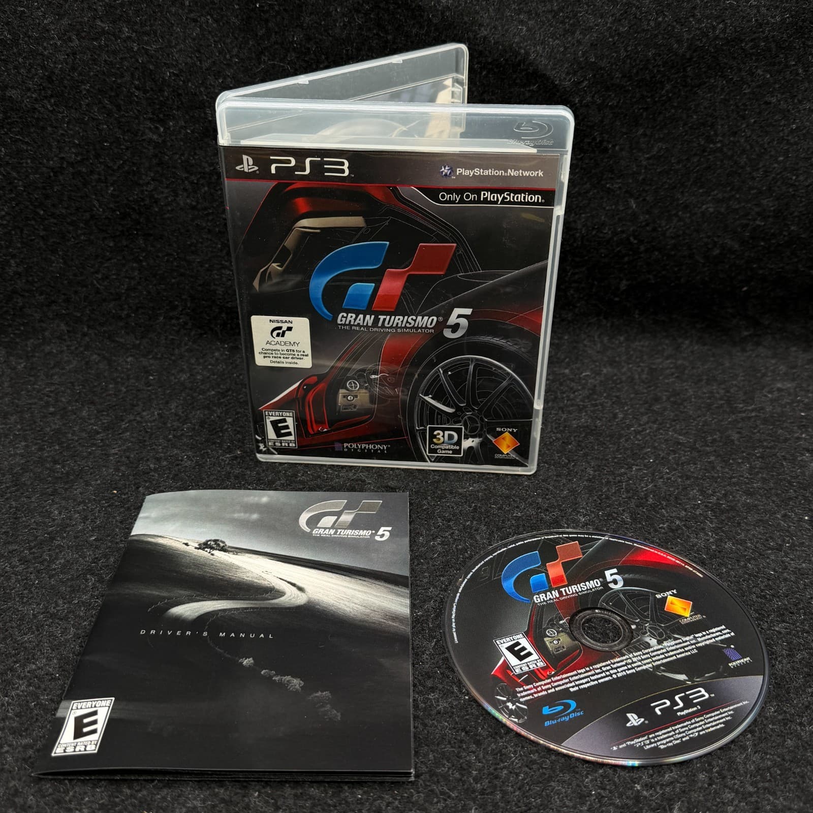 Gran Turismo 5 - PS3 2010 - CIB - Cleaned, Tested, Working!