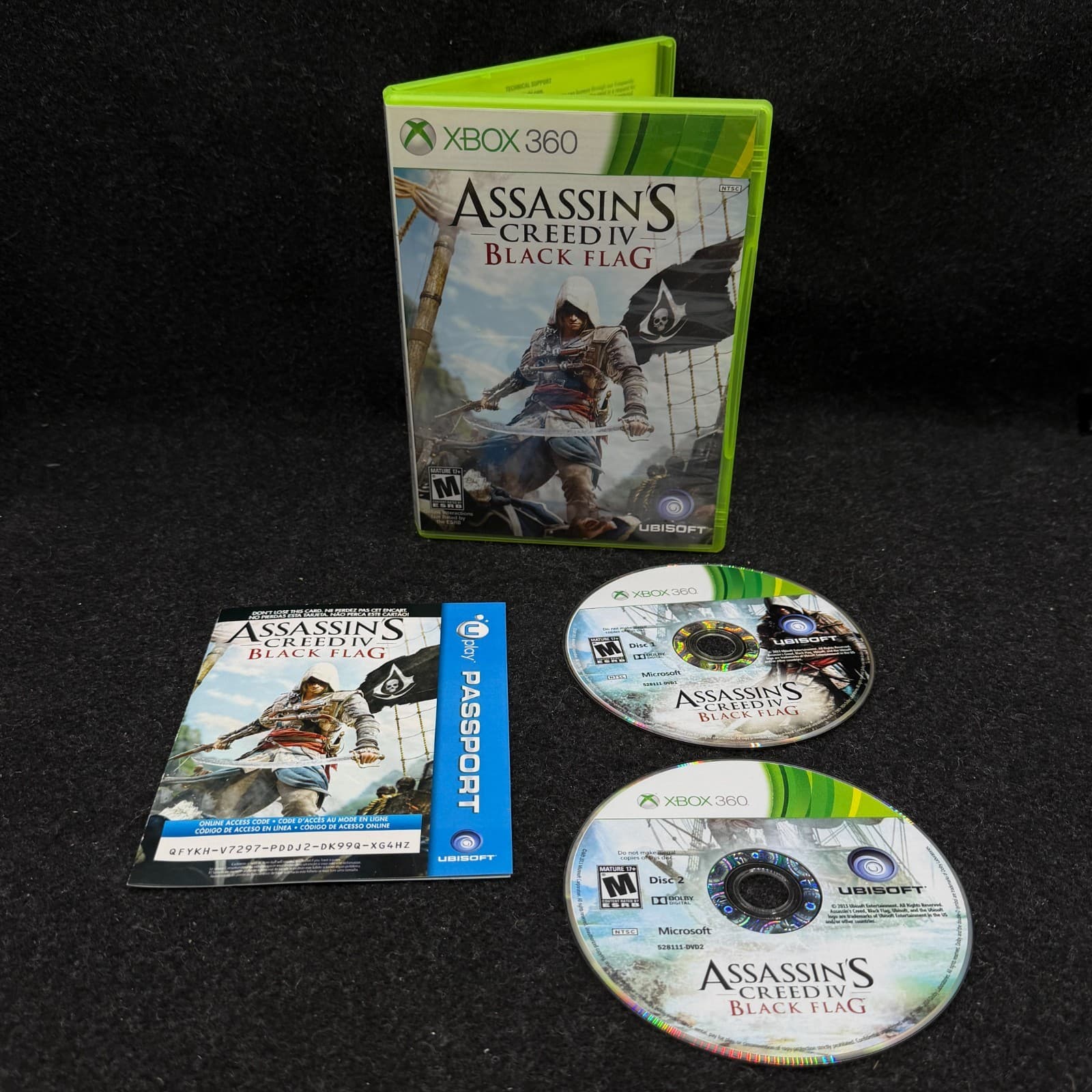 Assassin's Creed IV 4 Black Flag Xbox 360 NO MANUAL