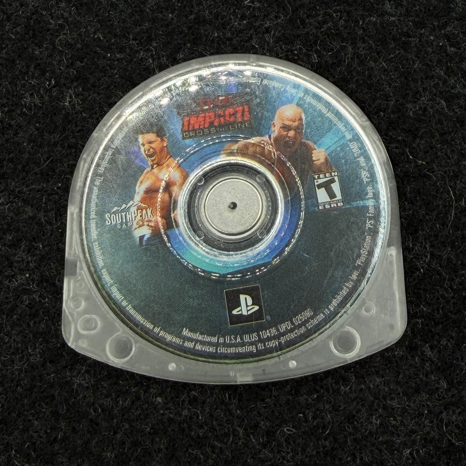 TNA Impact: Cross the Line Sony PlayStation Portable 2010 TESTED DISK ONLY NICE
