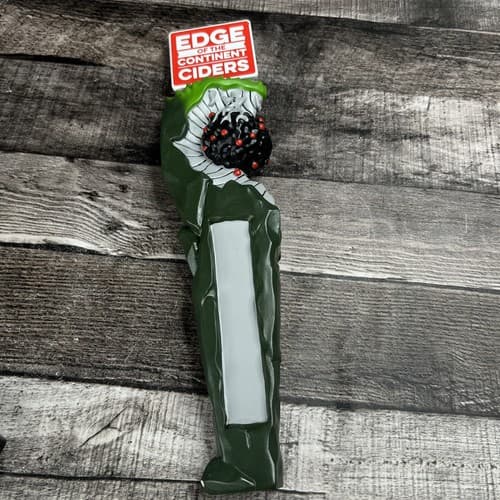 EDGE OF THE CONTINENT CIDERS BEER TAP HANDLE 11.75" INCHES TALL
