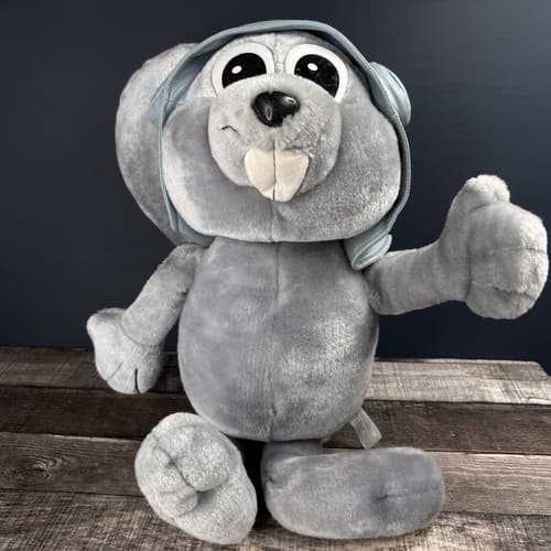 Vintage 2000 Rocky of Rocky and Bullwinkle Bean Bag Big Plush Toy