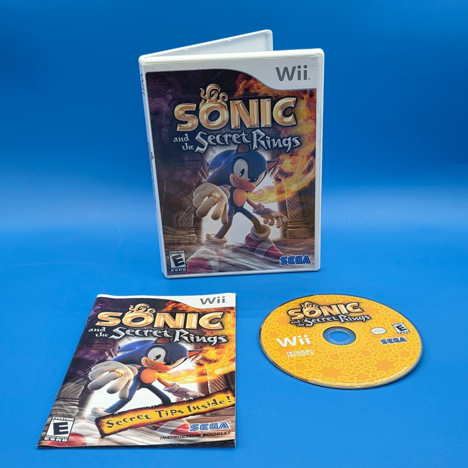 Nintendo Wii - Sonic and the Secret Rings - Complete/CIB - Tested