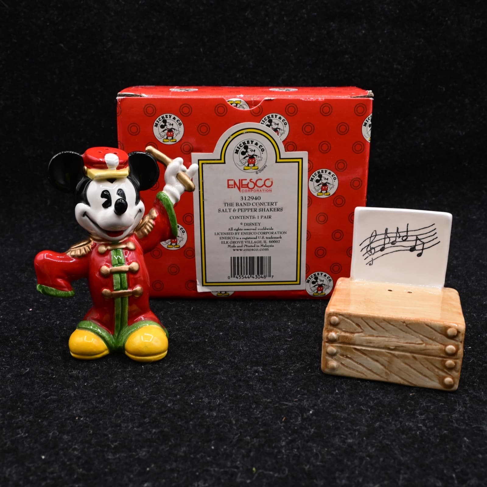 Disney Mickey Enesco Salt & Pepper Shakers