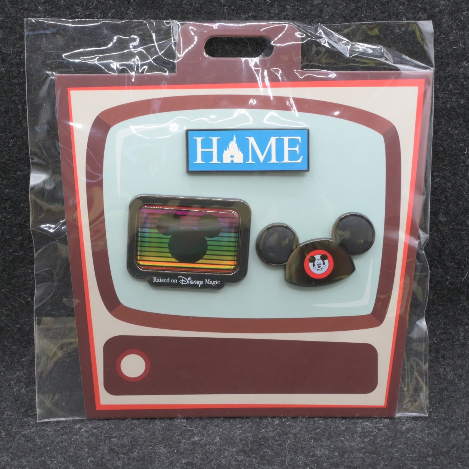 Disney Store Television Raised on Disney Magic Home Mouseketeer Ear Hat Pin Set
