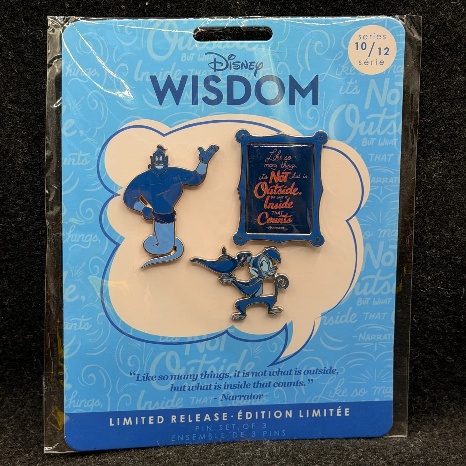 Disney Pins - Wisdom Series LE Pin Set - October 2019 - Aladdin