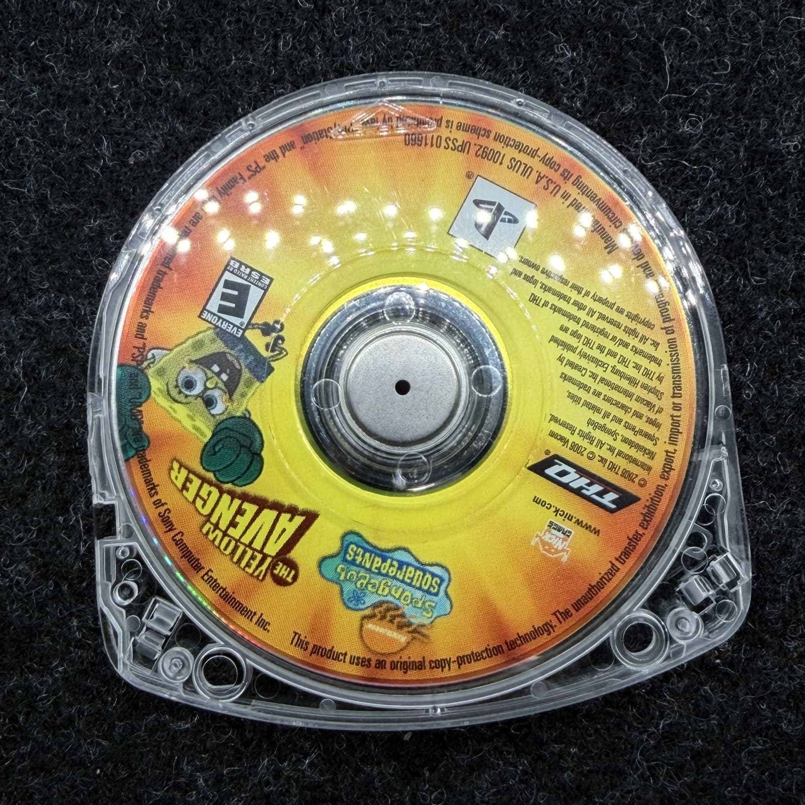 Spongebob Squarepants: The Yellow Avenger PSP Game Disc Only