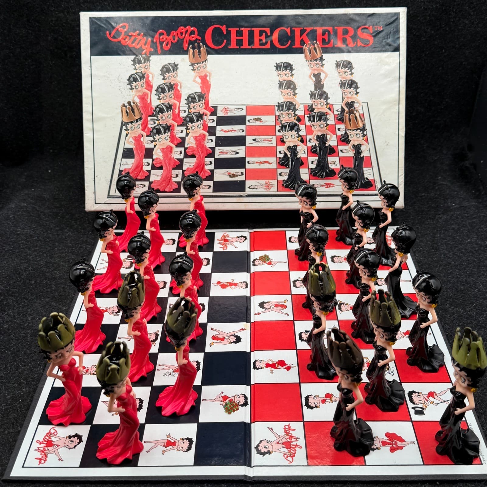 Vtg Betty Boop Checkers Game 2003 Big League Productions, King Features