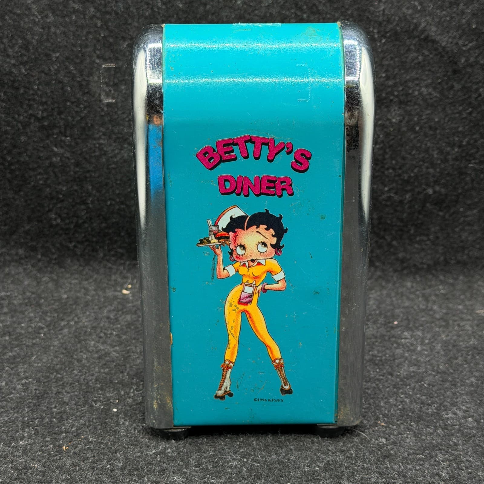 Vintage Betty Boop Turquois Napkin Holder KFS/FS 1996