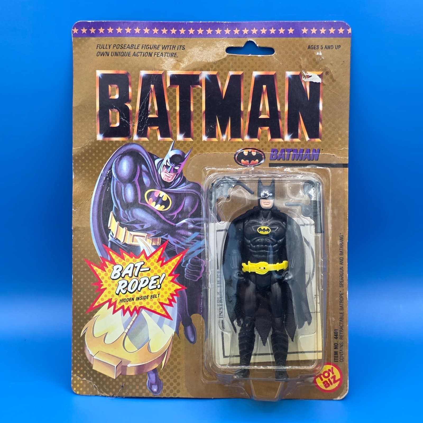 Batman Bat-Rope DC Comics 1989 Toy Biz Action Figure #4401