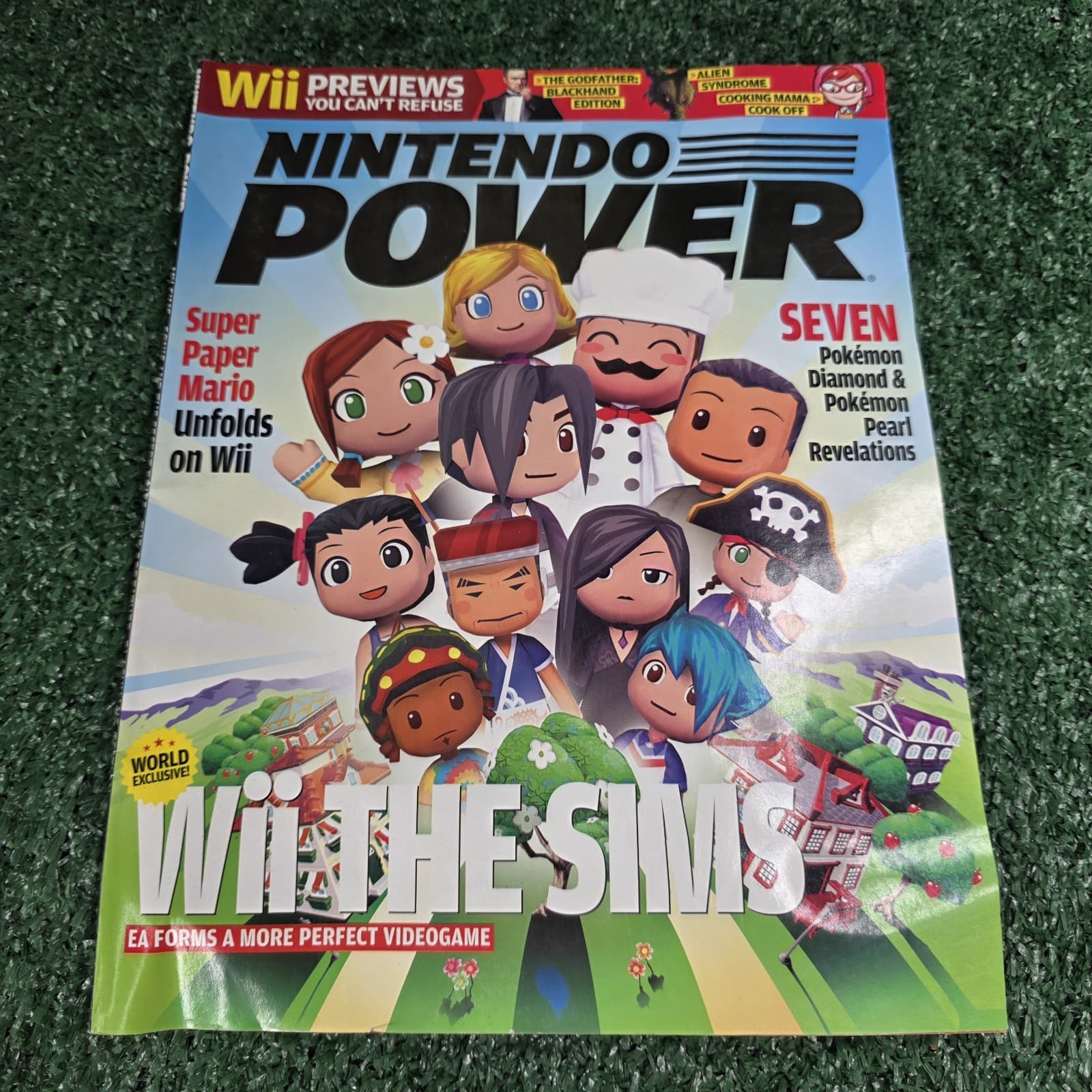 Nintendo Power Magazine Poster Included Issue 214 Wii The Sims