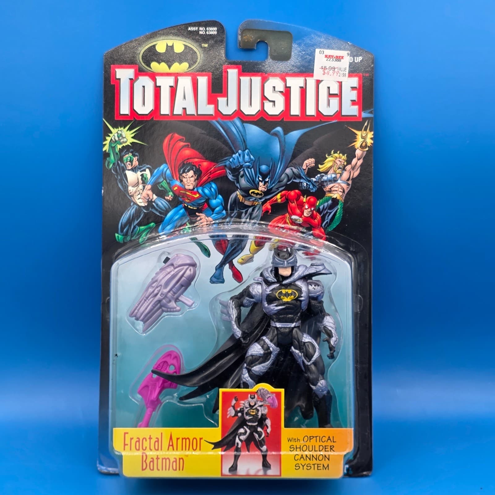 Fractal Armor Batman Total Justice DC Action Figure Vintage Kenner 1996 90's New