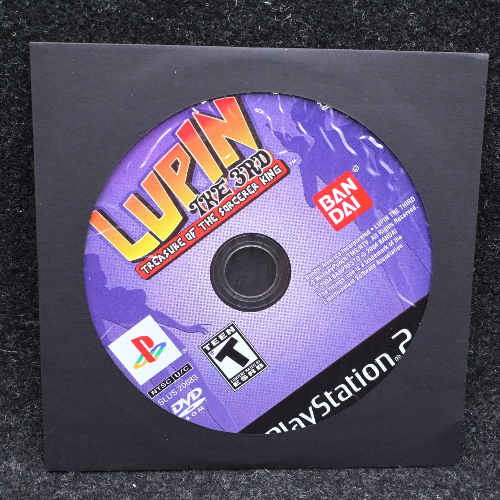 Lupin the 3rd: Treasure of the Sorcerer King (PlayStation 2, 2004) ☆ Authentic ☆