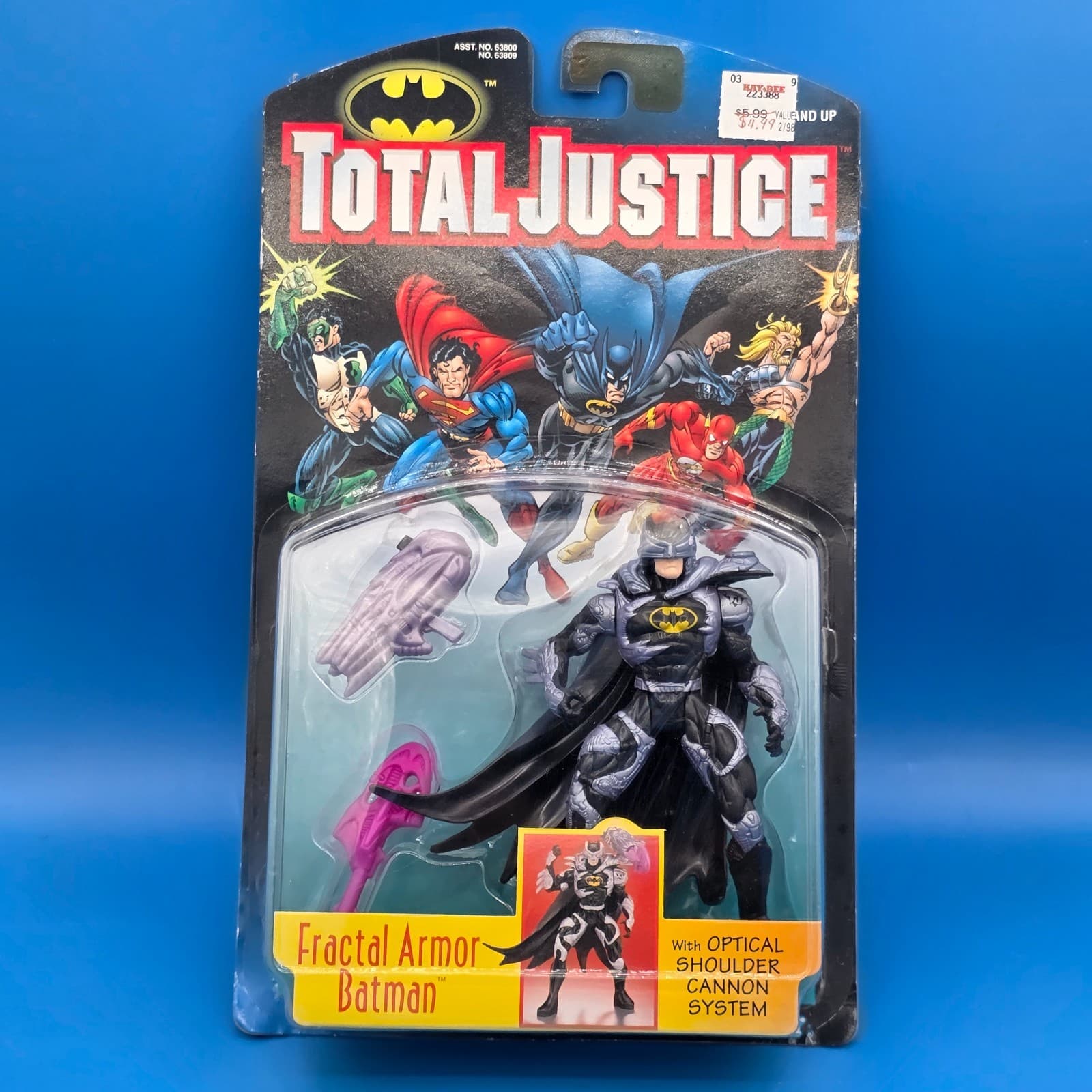 Fractal Armor Batman Total Justice DC Action Figure Vintage Kenner 1996 90's New