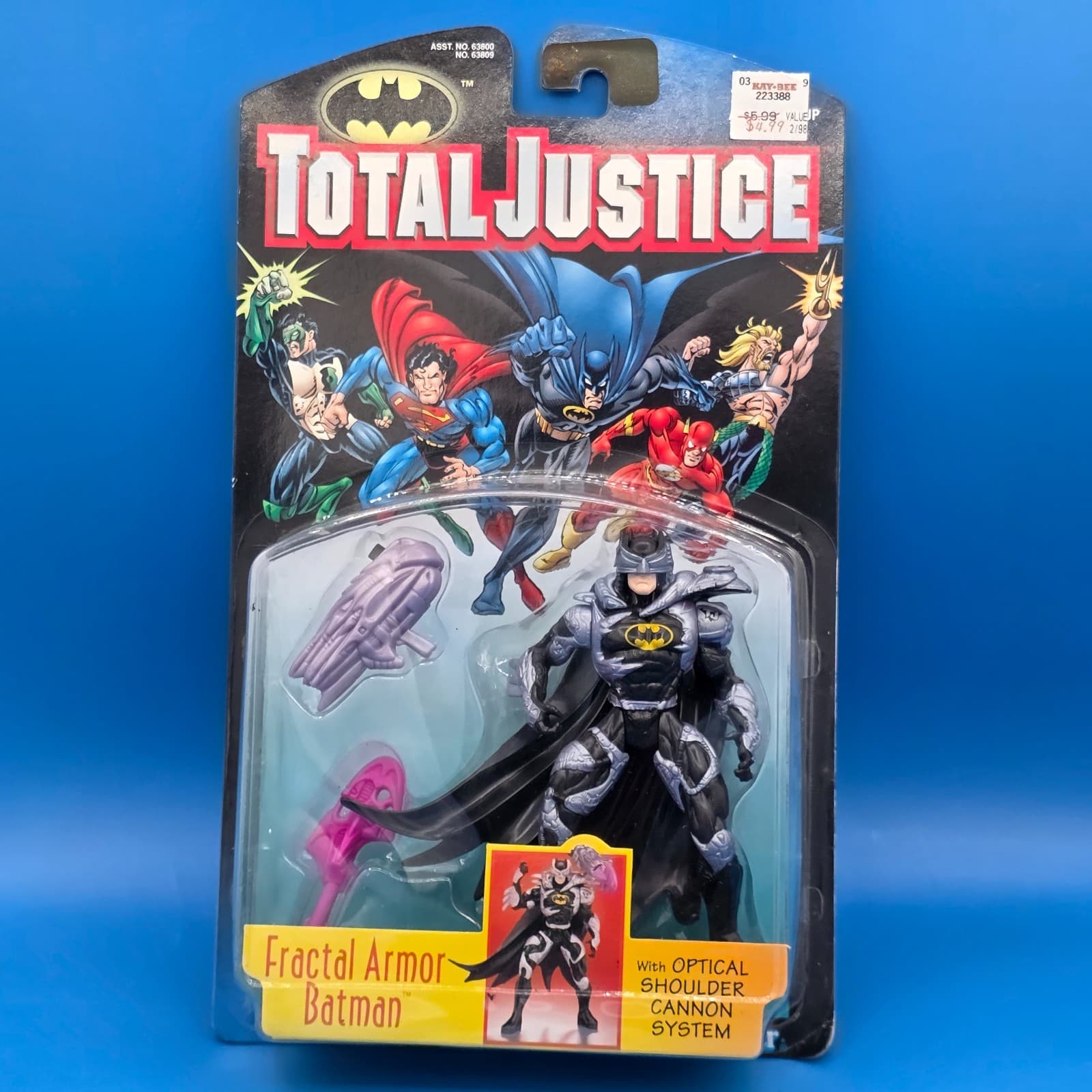 Fractal Armor Batman Total Justice DC Action Figure Vintage Kenner 1996 90's New
