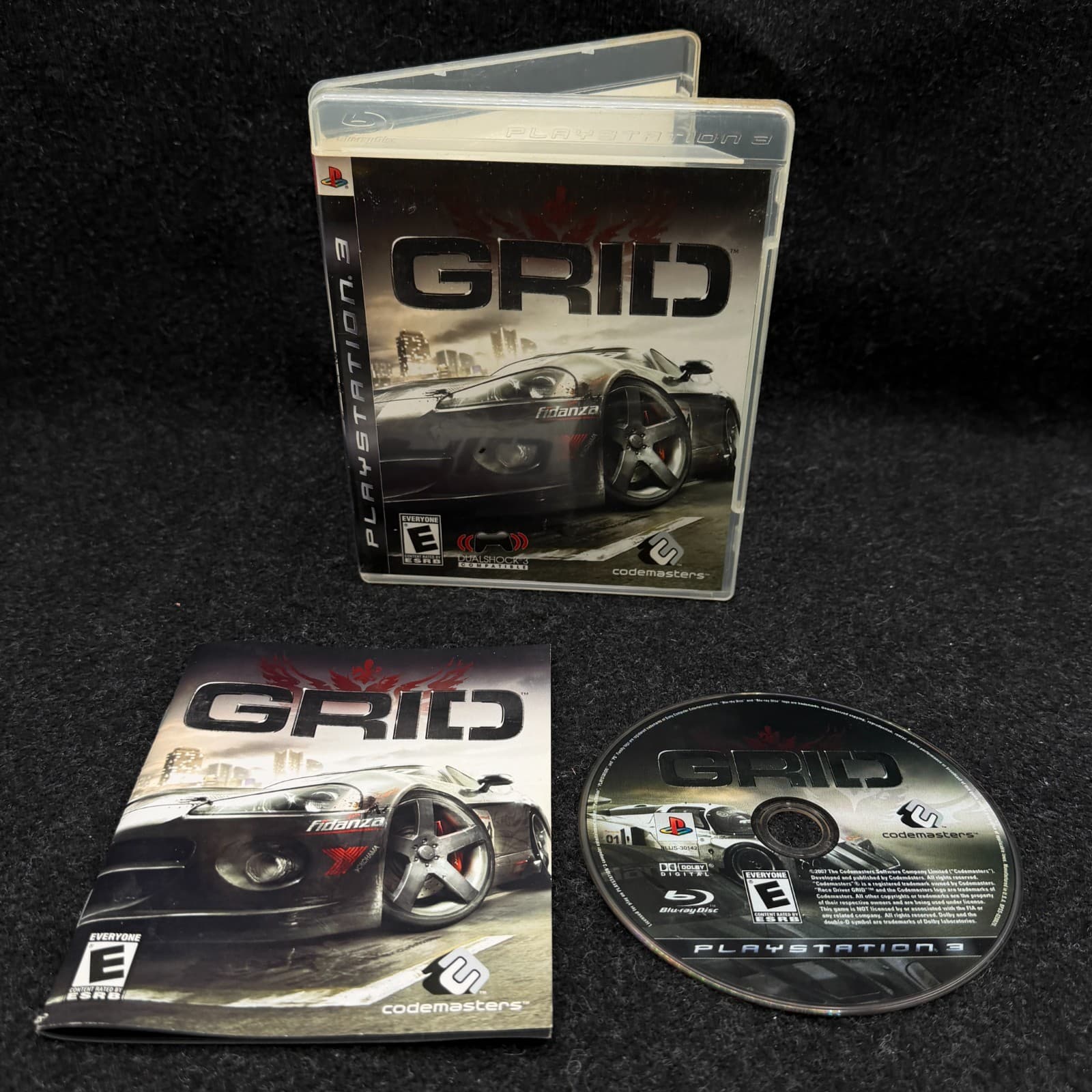 GRID Sony PlayStation 3 PS3 2008 Complete In Box CIB Tested