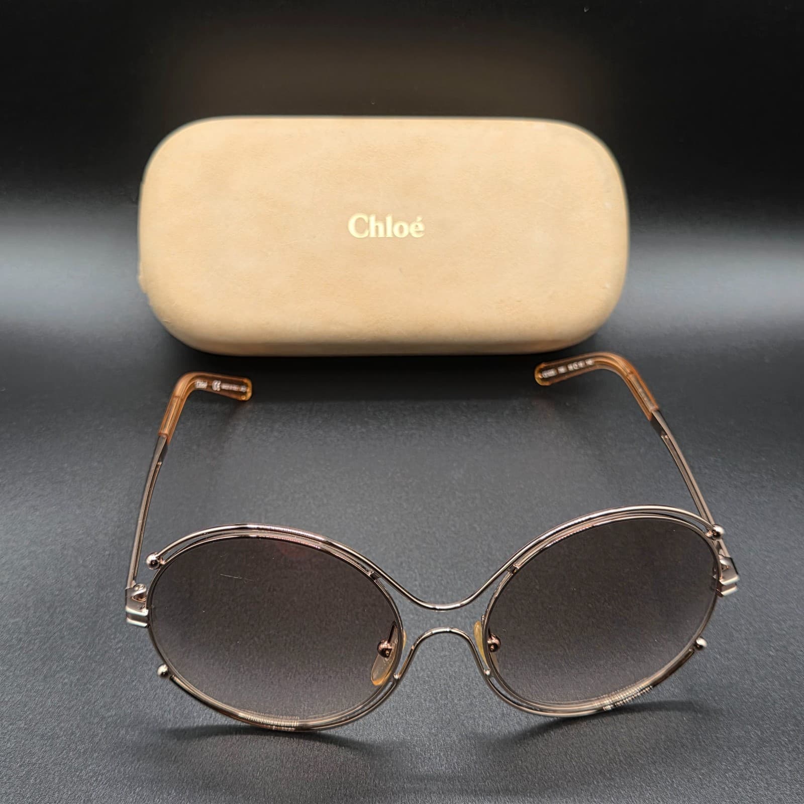 Chloé ISIDORA CE122S 785 rose gold peach/light grey shaded Sunglasses