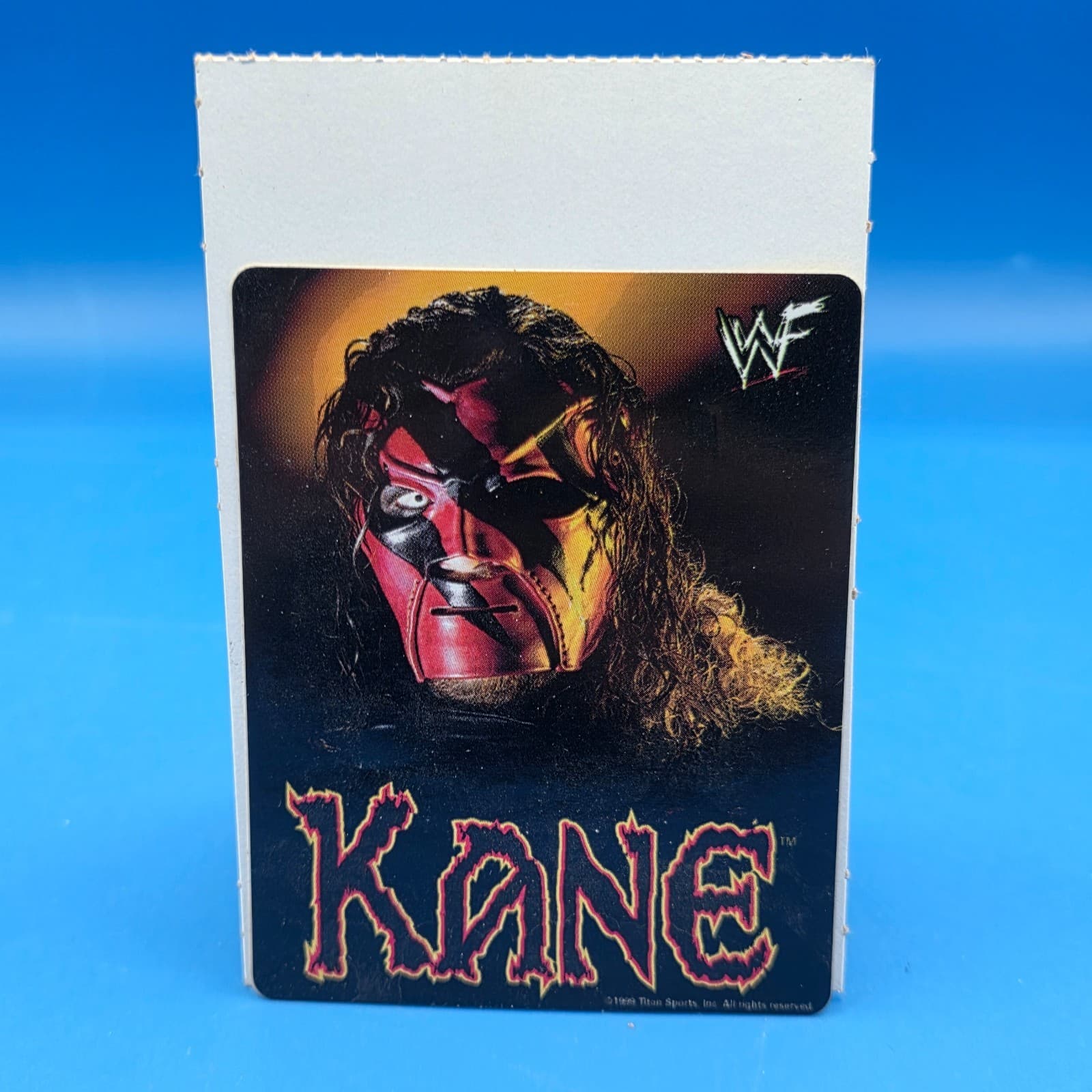 Vtg WWF Attitude Era KANE Vending Machine Prism Sticker Excellent NEW! #2