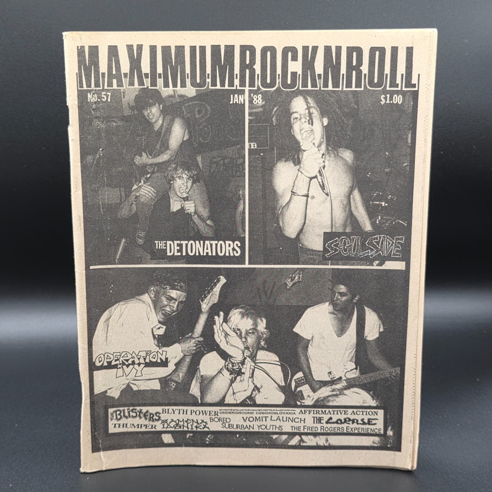 MAXIMUM ROCKNROLL Punk Rock Magazine Fanzine 57 January 1988 UK Punk Scene