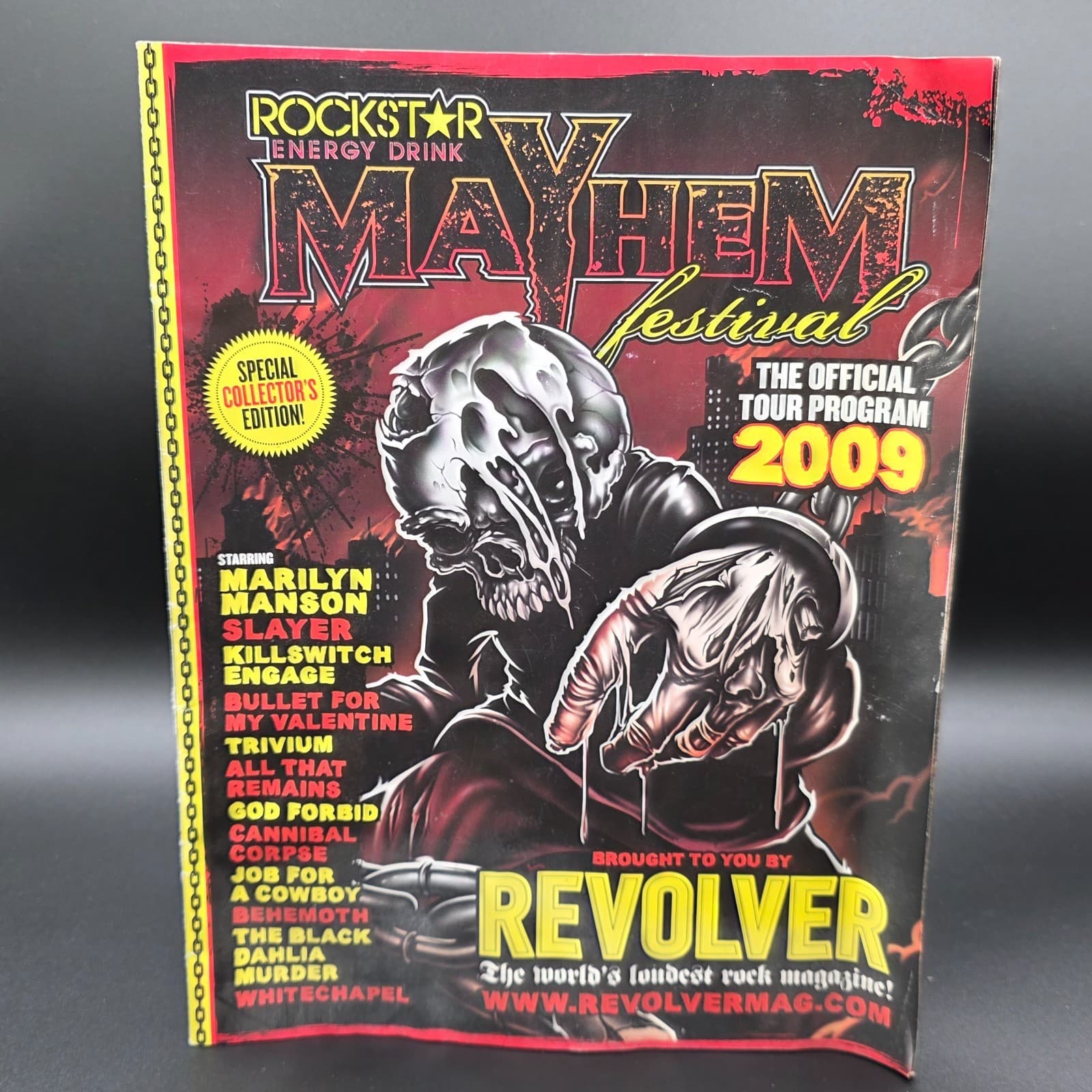 Official 2009 Mayhem Festival Program Marilyn Manson Slayer BFMV KSE Ripped RARE