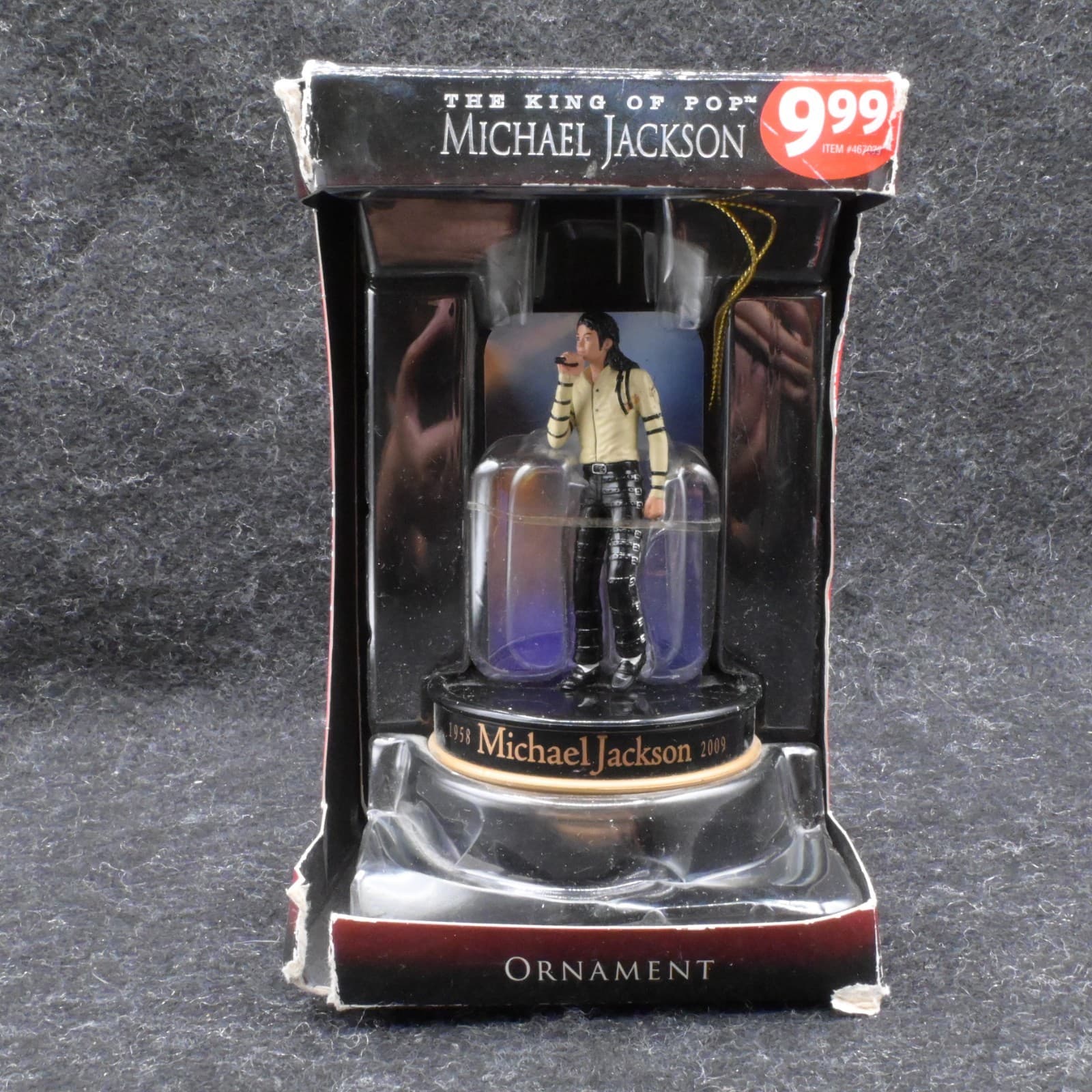 Michael Jackson The King Of Pop With Mic Santa’s Best Christmas Collectible Orna
