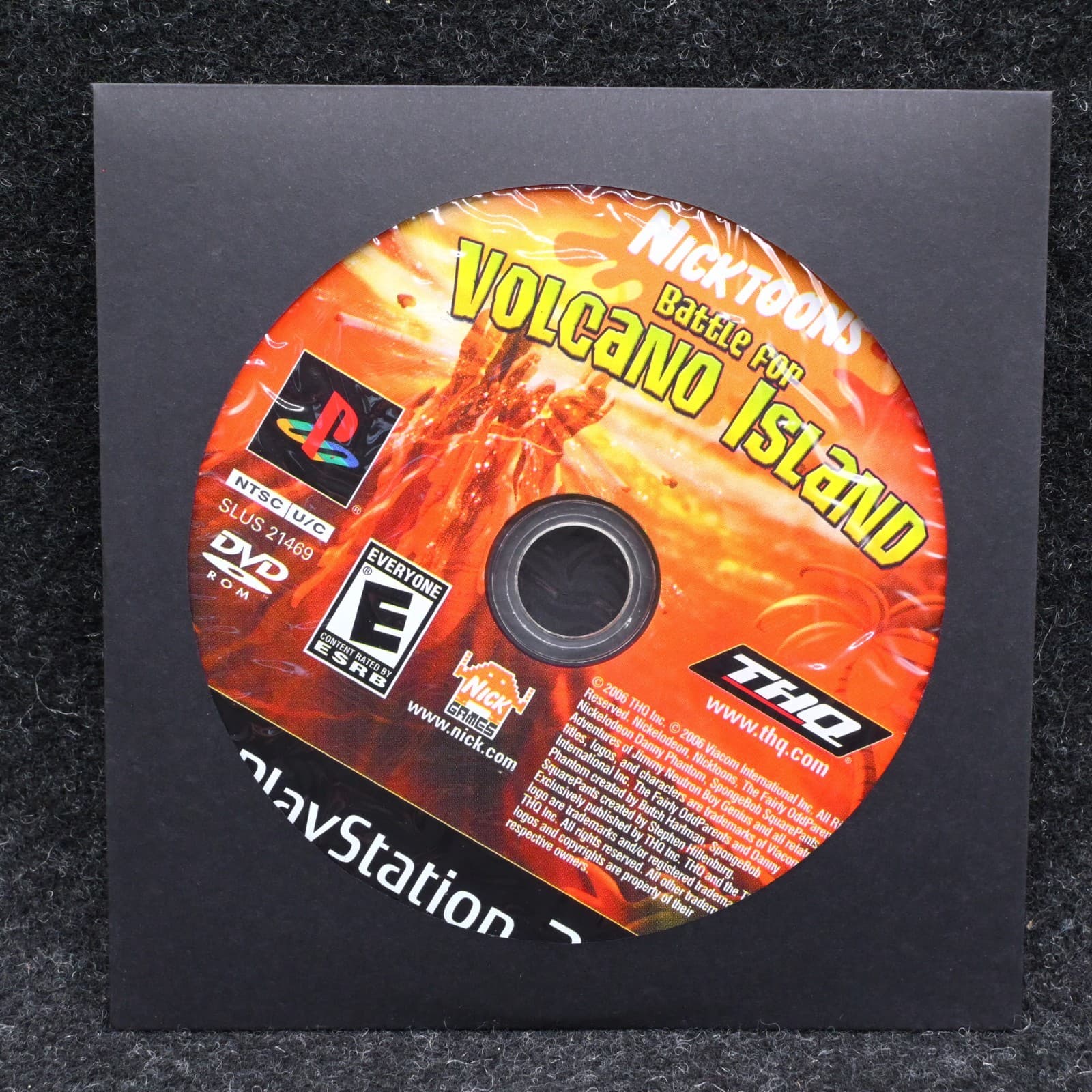 Nicktoons: Battle for Volcano Island (PS2, 2006) NO TRACKING DISC ONLY 4456