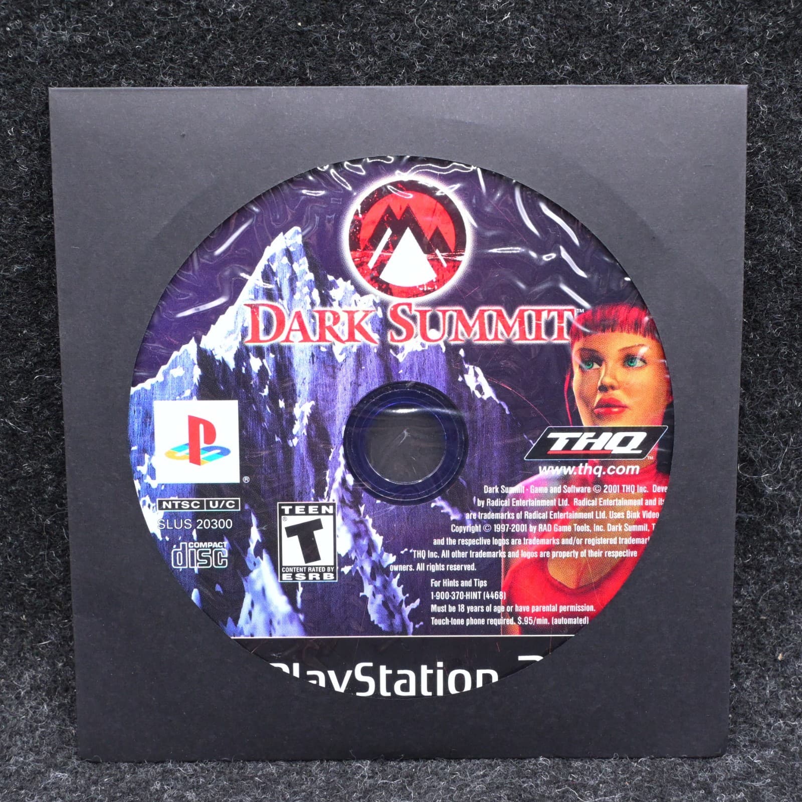 Dark Summit Sony PlayStation 2 PS2 Game Disc Only (2001) THQ