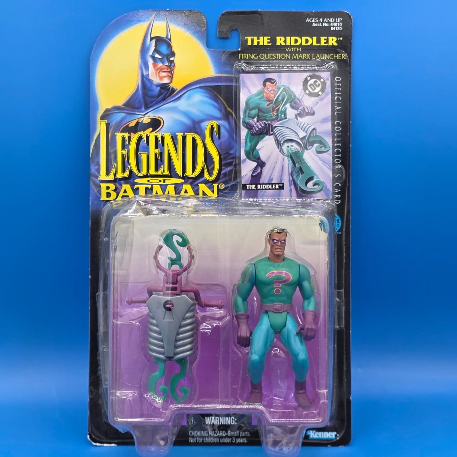 Legends of Batman The Riddler w/ Firing Question Mark 1995 5" Action Figure NEW