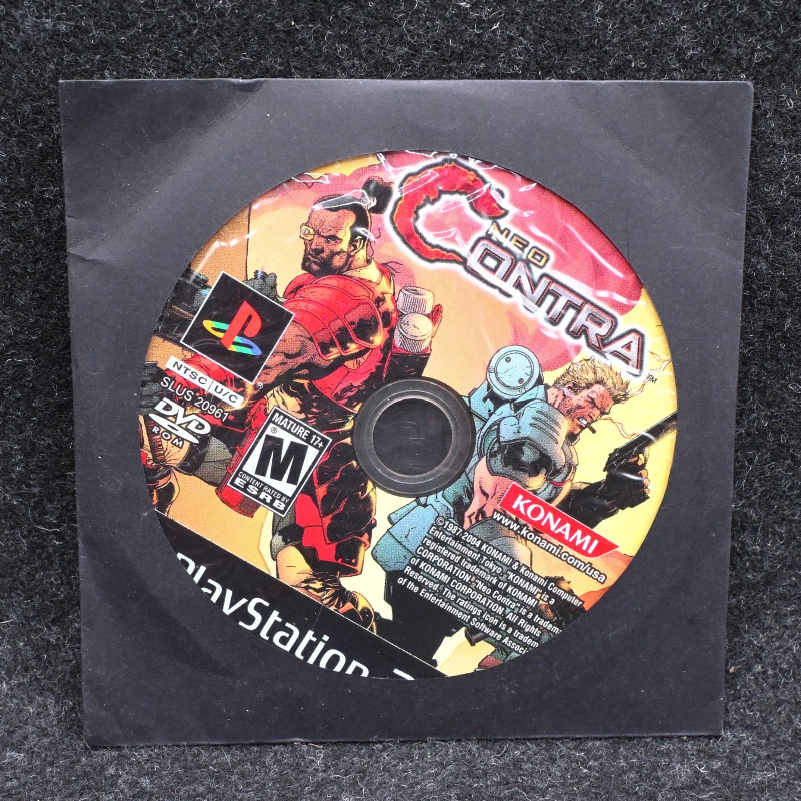 Neo Contra PS2 PlayStation 2 - DISC ONLY Konami - Super Clean - Tested & Working