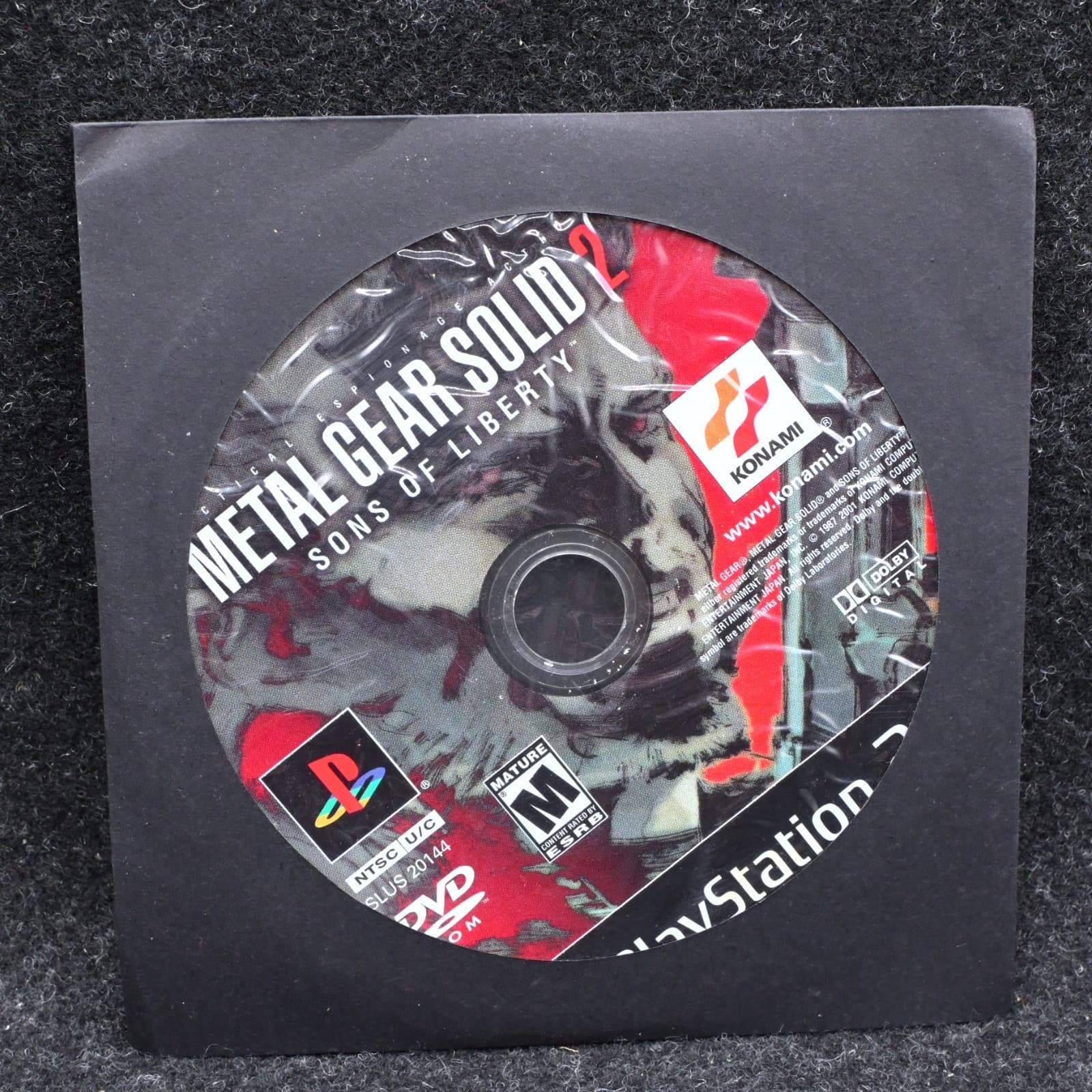 Metal Gear Solid : Sons of Liberty Sony PlayStation 2 PS2 -Disc Only Tested