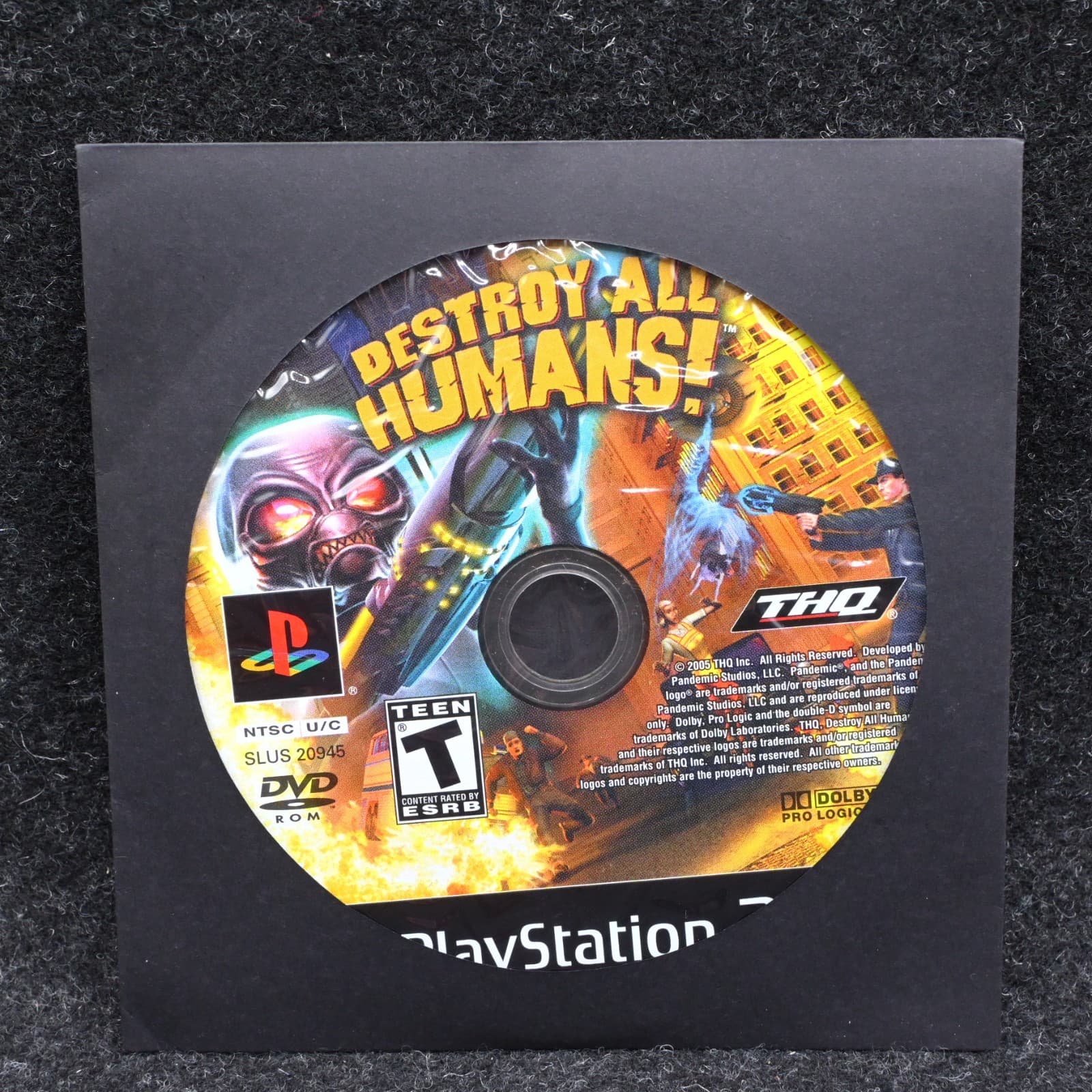 Destroy All Humans Sony Playstation 2 PS2 Disc Only