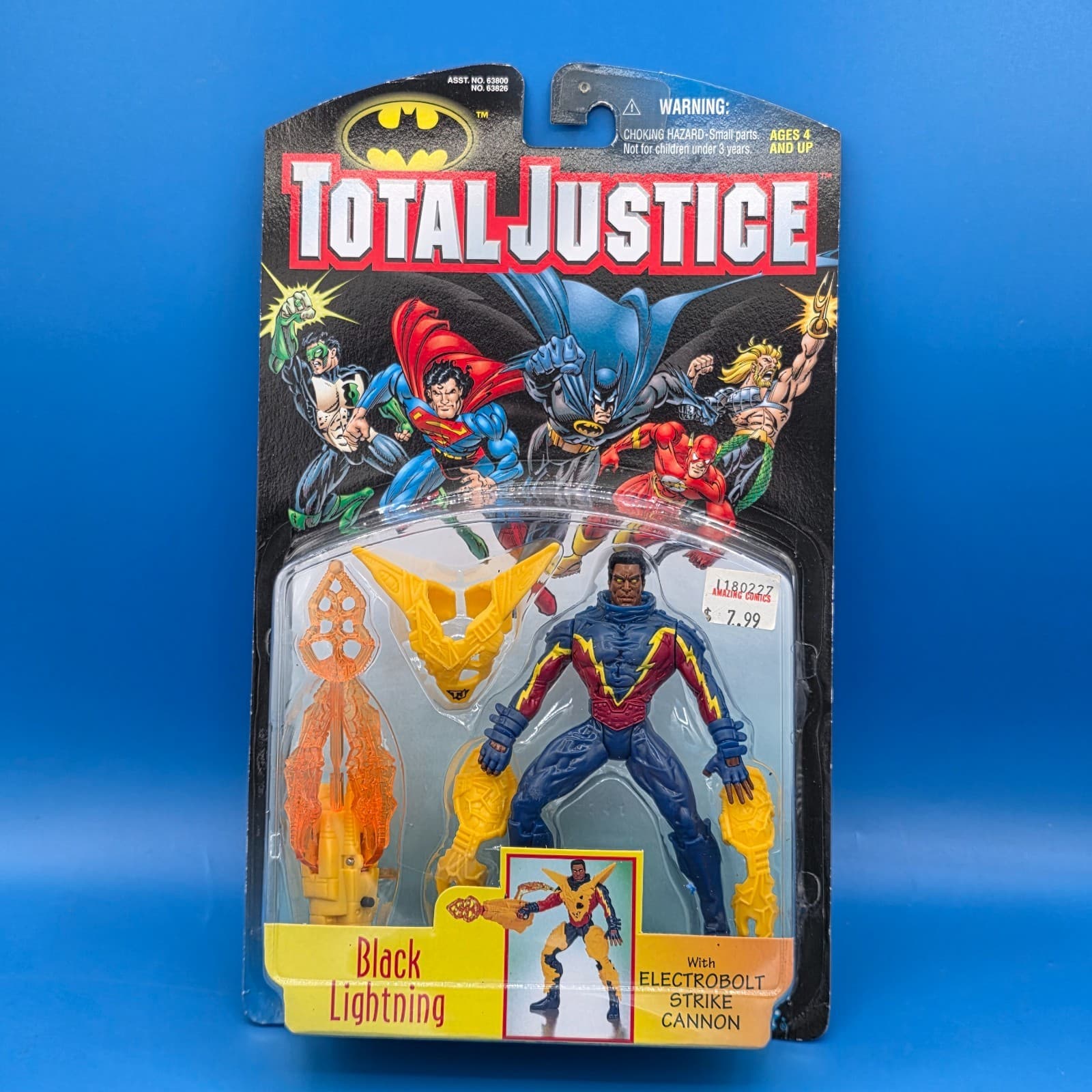 Kenner 1997 Batman Total Justice Black Lightning DC Comics Action Figure