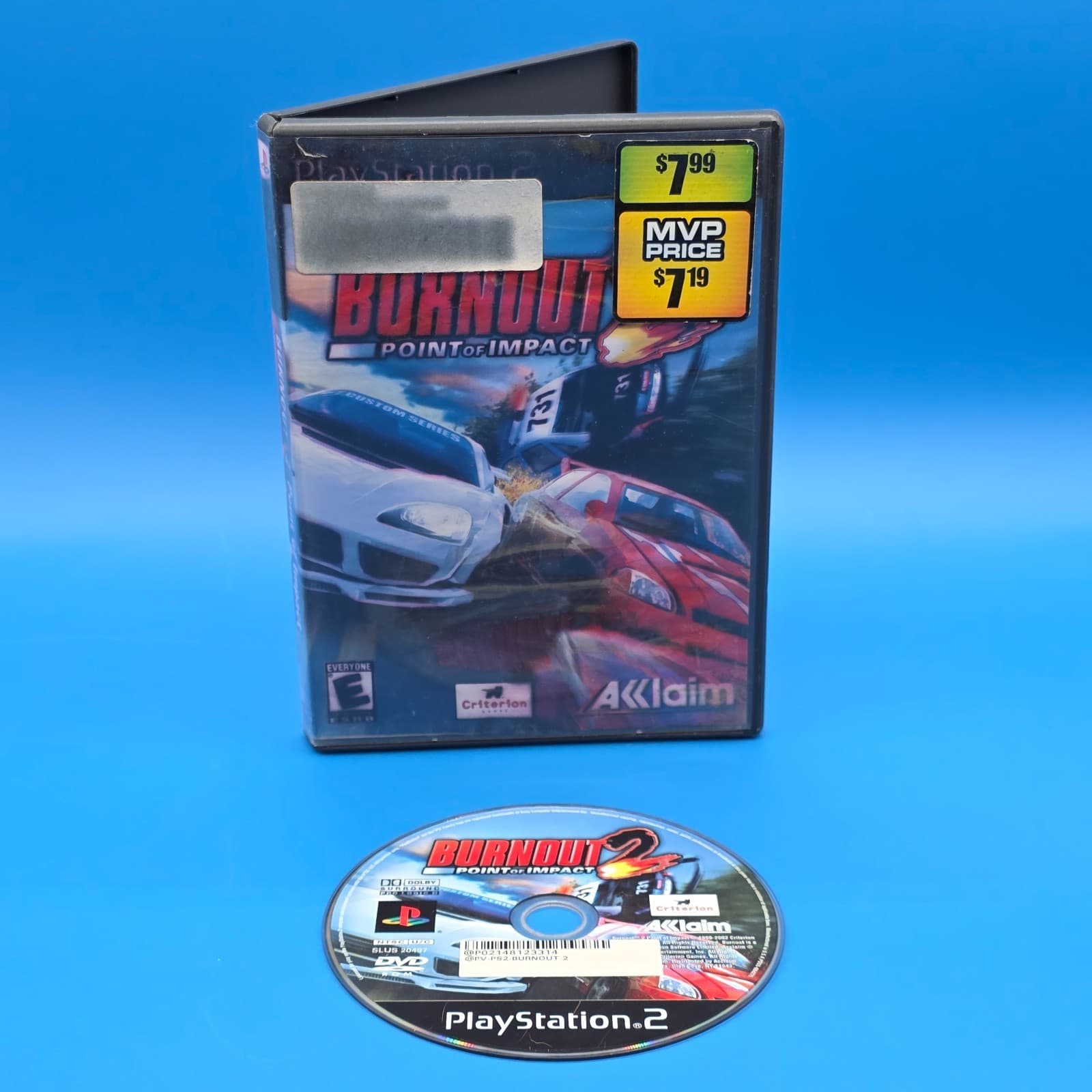 Burnout PS2 Sony Playstation 2 No Manual Black Label