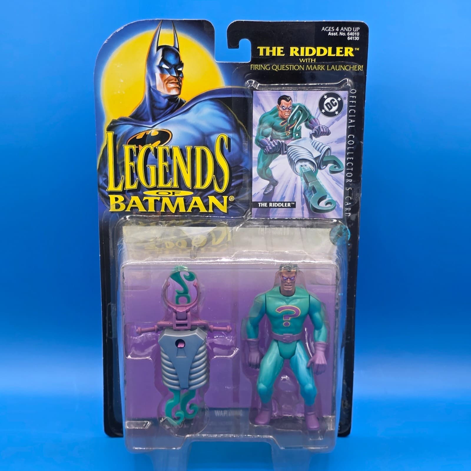 Legends of Batman The Riddler w/ Firing Question Mark 1995 5" Action Figure NEW
