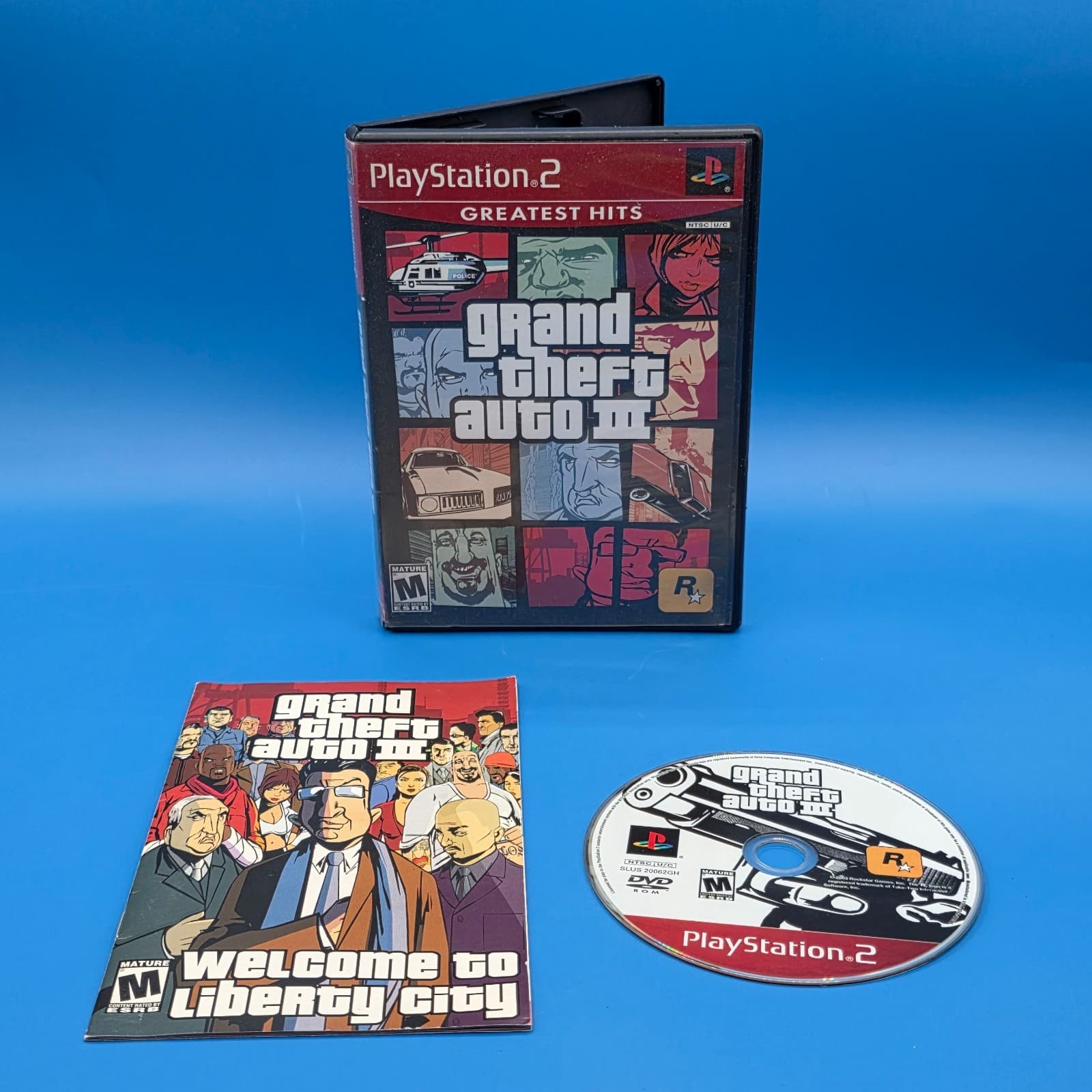 Grand Theft Auto III 3 (PlayStation 2, 2003) No Map Tested Working
