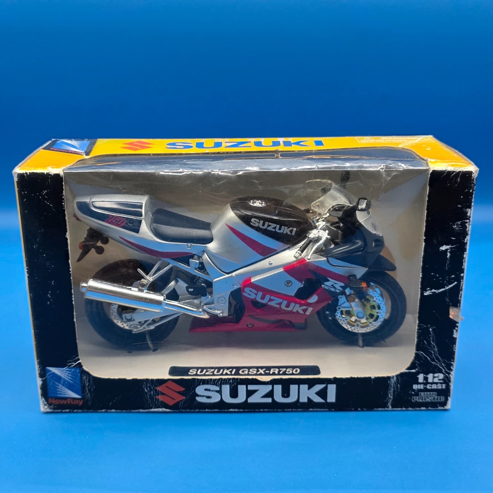 1/12 Scale SUZUKI GSX-R750 Diecast Motorcycle Miniature Car new