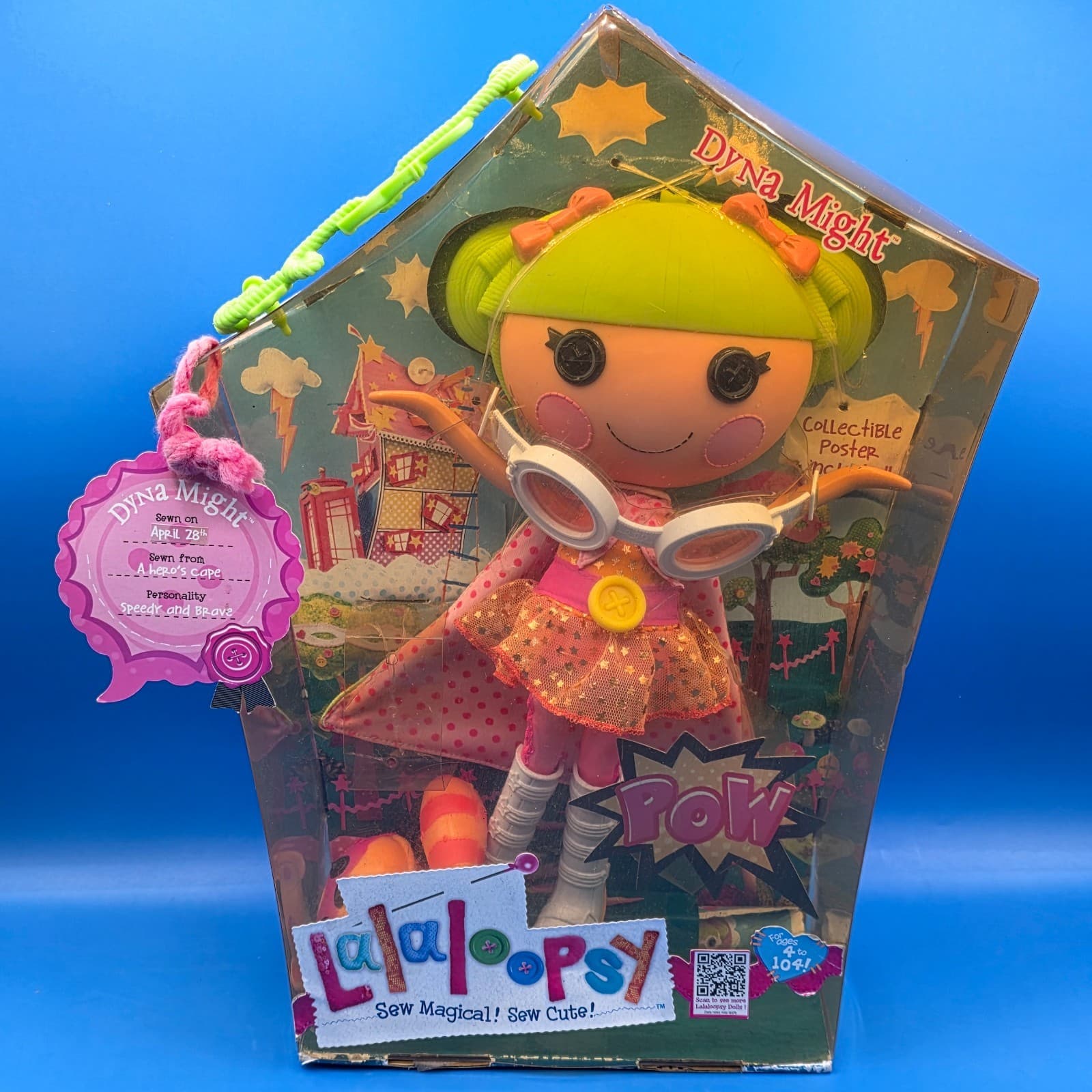 BAD PACKAGING Lalaloopsy Dyna Might Doll 12" Full Size New In Box