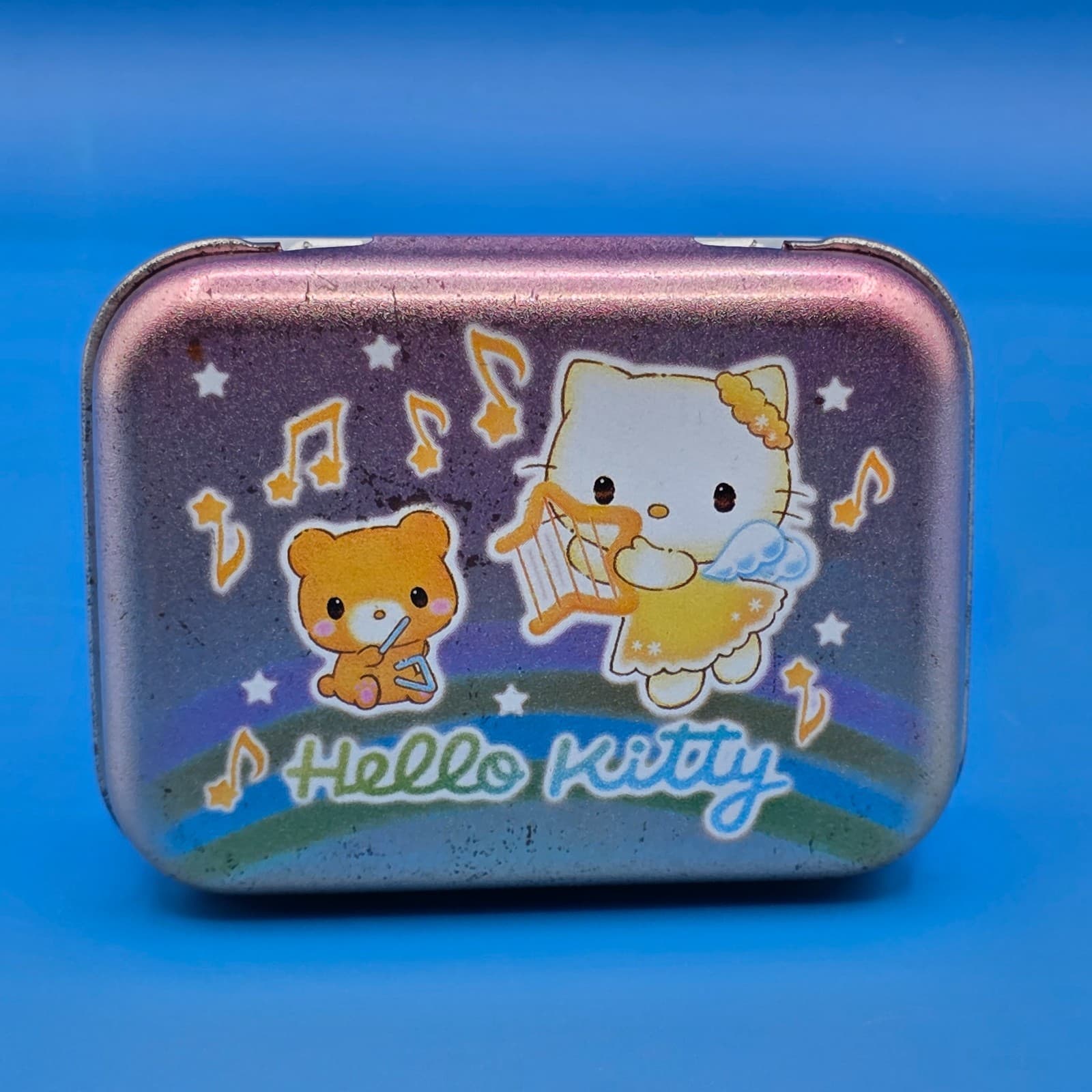 2003 Sanrio Angel Hello Kitty Mini Tin Case