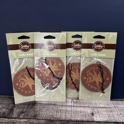 Scentsy Scent Circle Lot Car Air Freshener Vanilla Walnut 4 pack