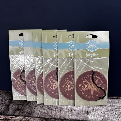 Scentsy Scent Circle Air Freshner Spring Clean 6 Pack New