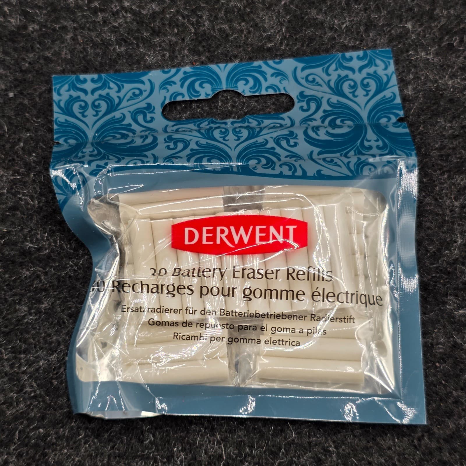 Derwent 2300023 Electric Eraser Refill Eraser, Pack of 30