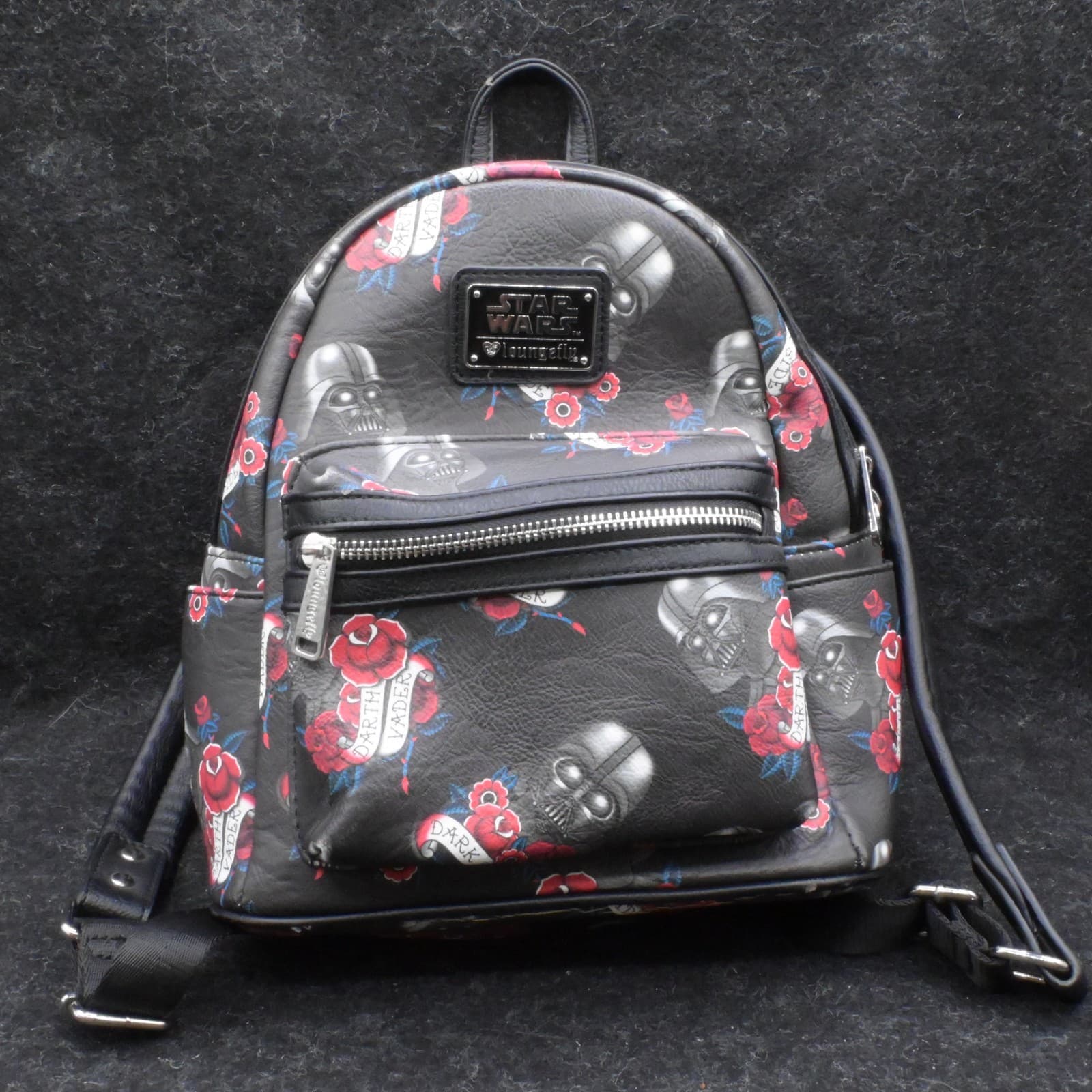 Loungefly Star Wars Darth Vader Dark Side Rose Tattoo Mini Backpack