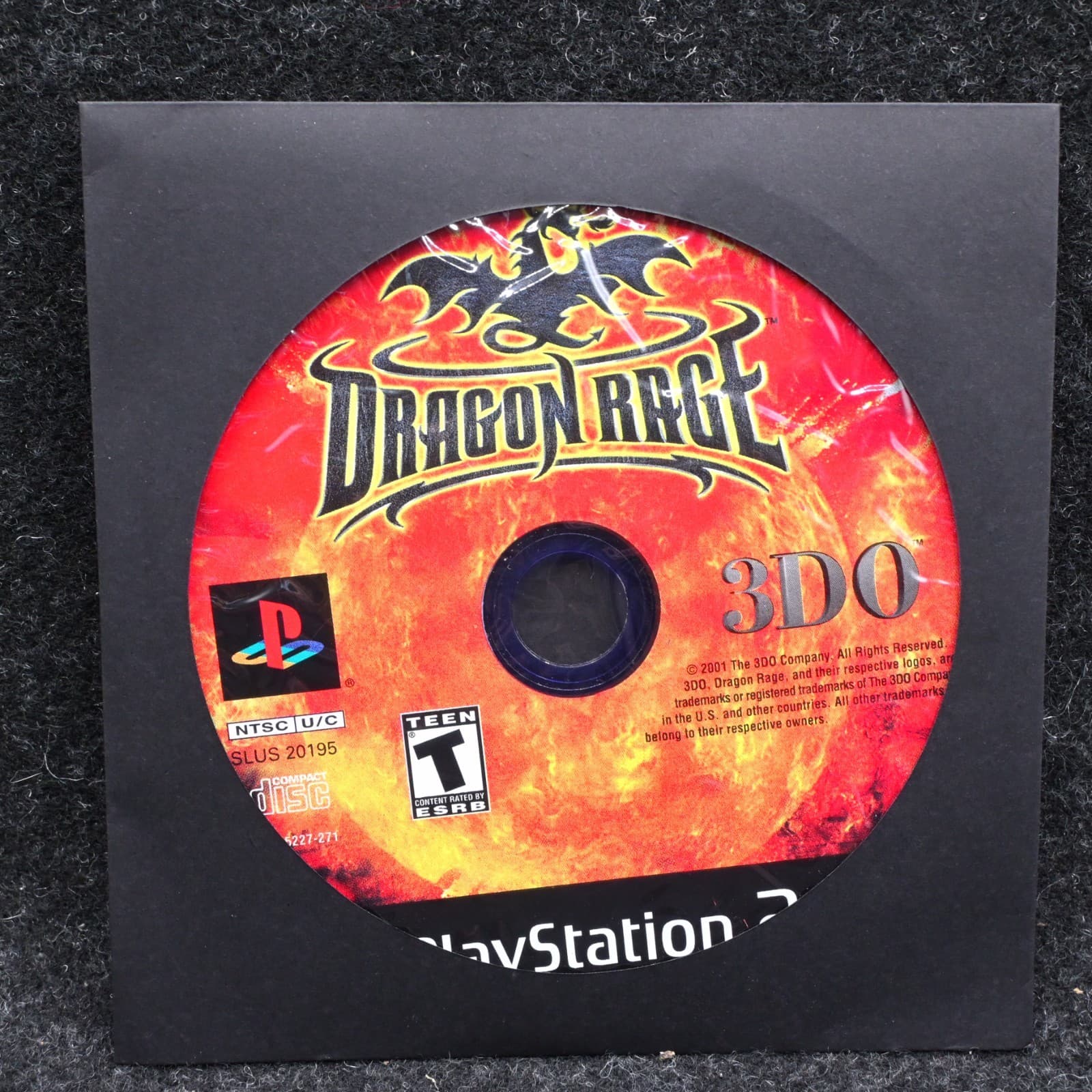 --DISC ONLY-- Dragon Rage (PS2, 2001)