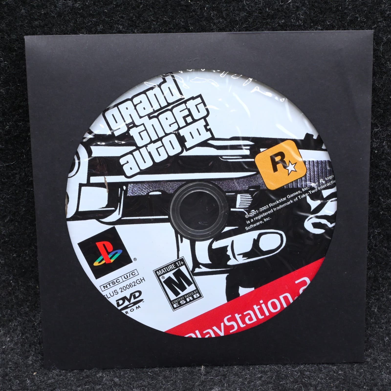 Grand Theft Auto III GTA 3 PS2 (PlayStation 2, 2001) Disc Only