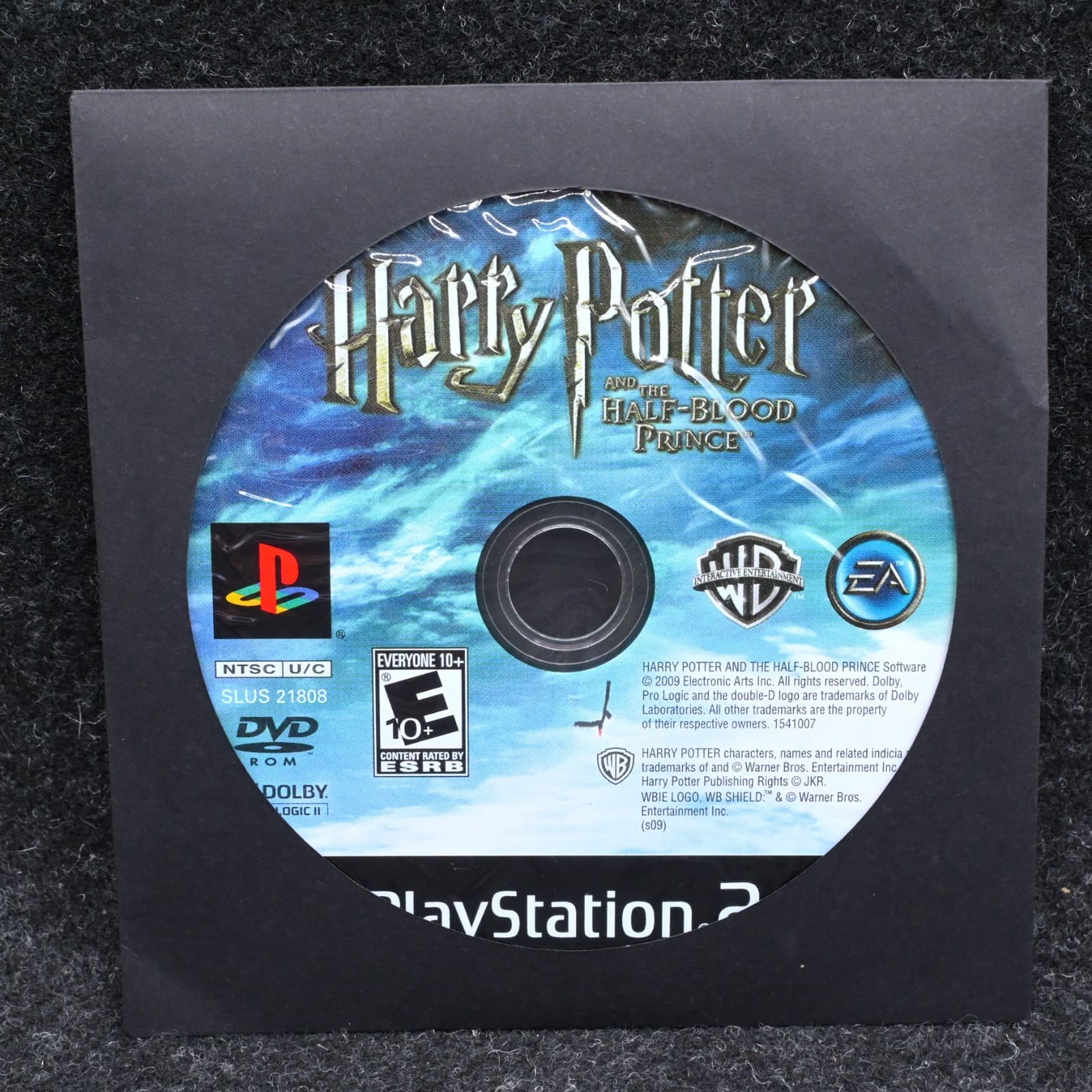 Harry Potter & the Half-Blood Prince Sony Playstation 2 2009 Loose Disc Only