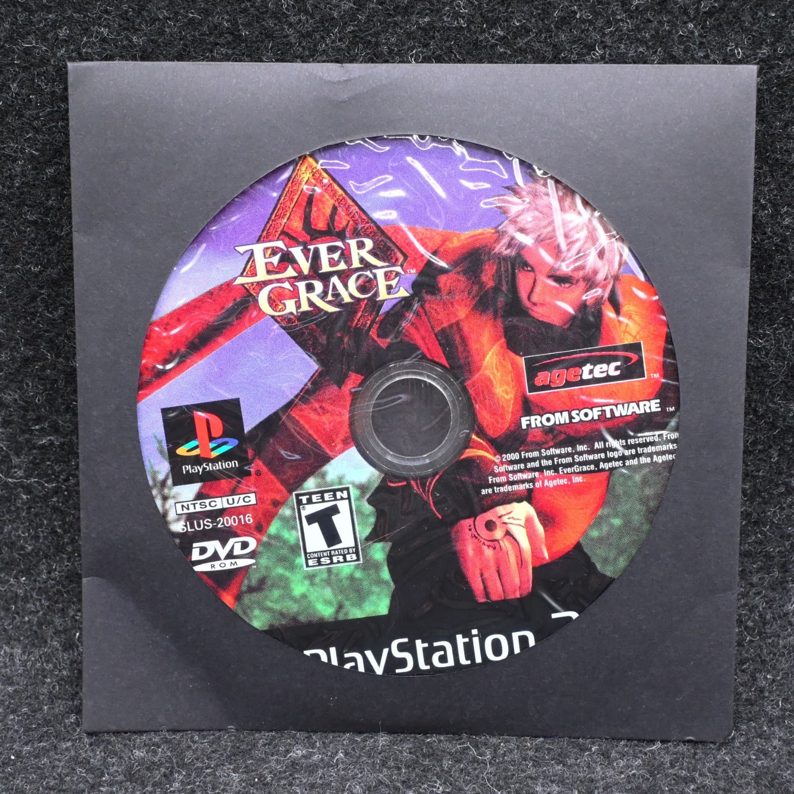 Evergrace PS2 Generic Case No Art No Manual Disc Only