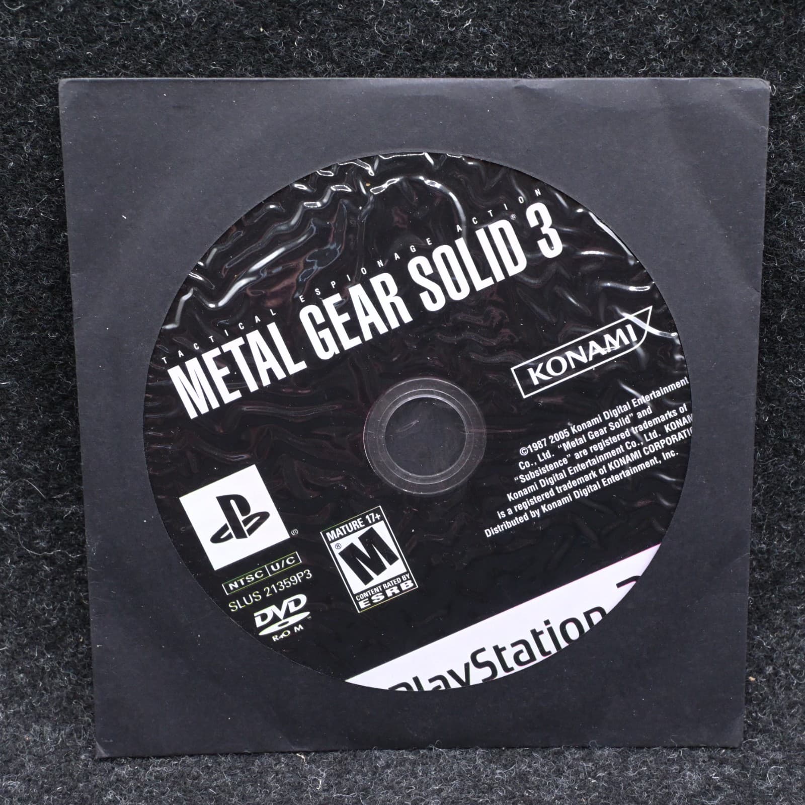 Metal Gear Solid 2: Substance, PlayStation 2 PS2 Disc Only, Essential Collection
