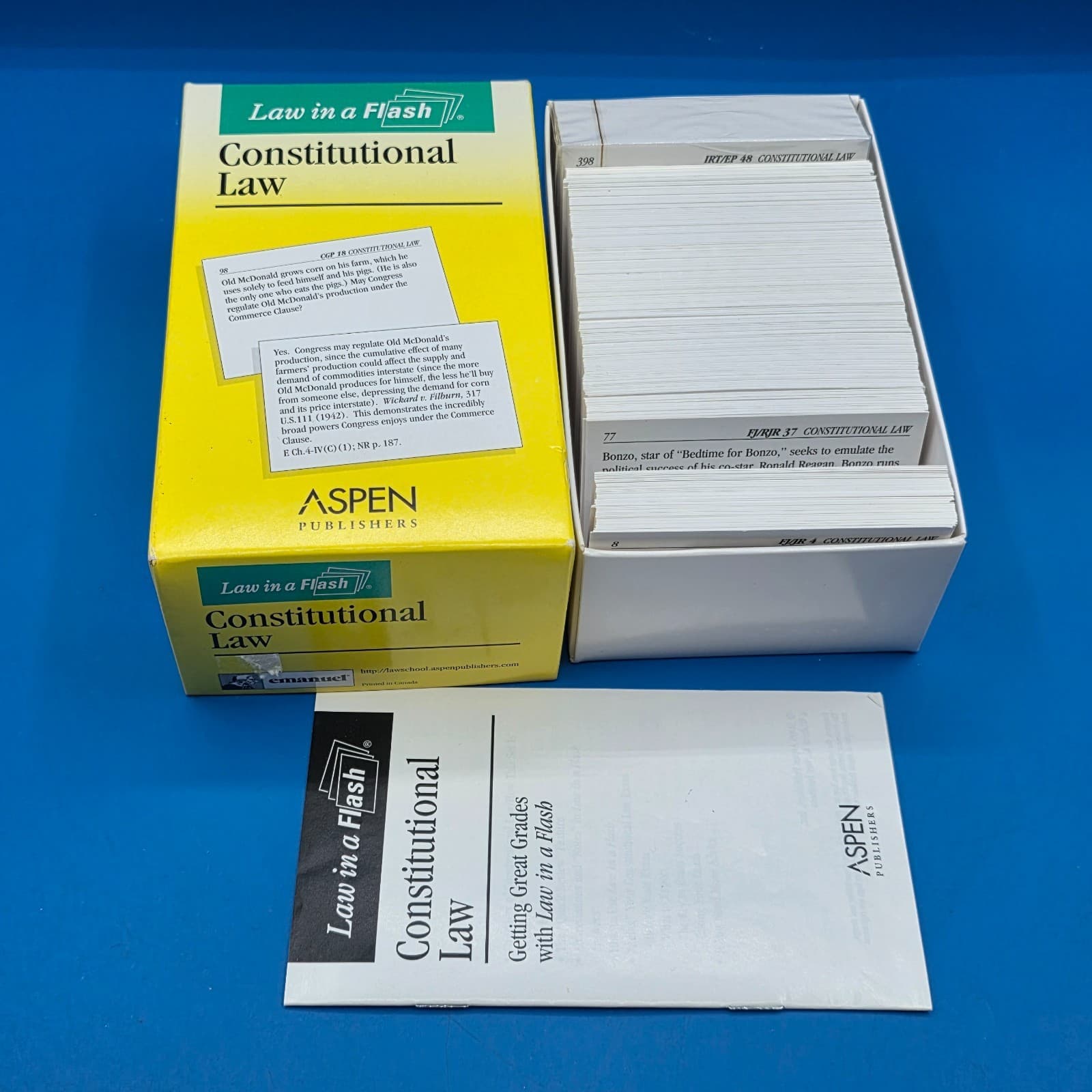 Constitutional Law Law in a Flash - Cards 2003 by Steven Emanuel