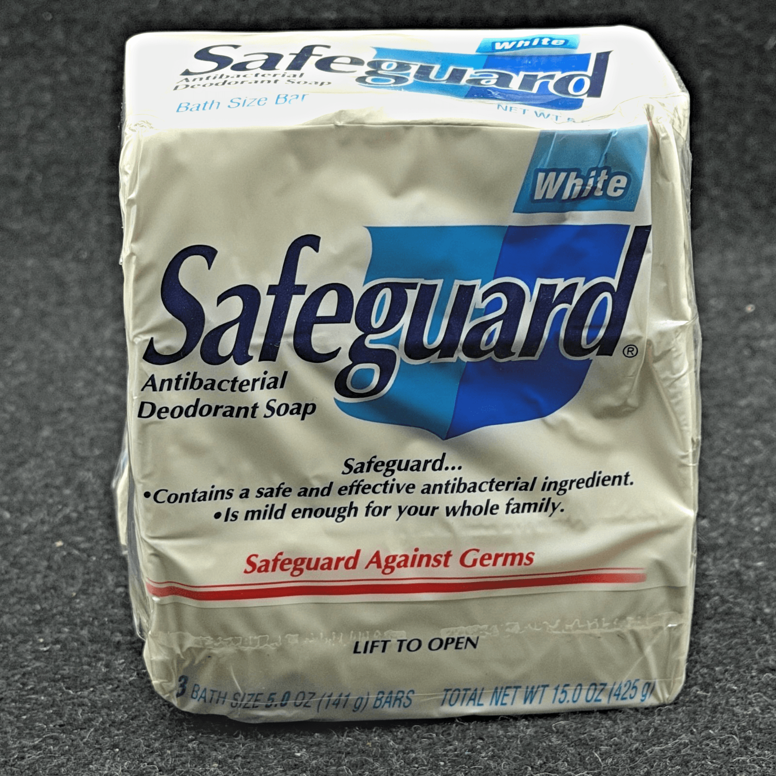 Vintage 1994 Safeguard Soap Beige Antibacterial Deodorant 3 Bar 5oz Each USA NEW